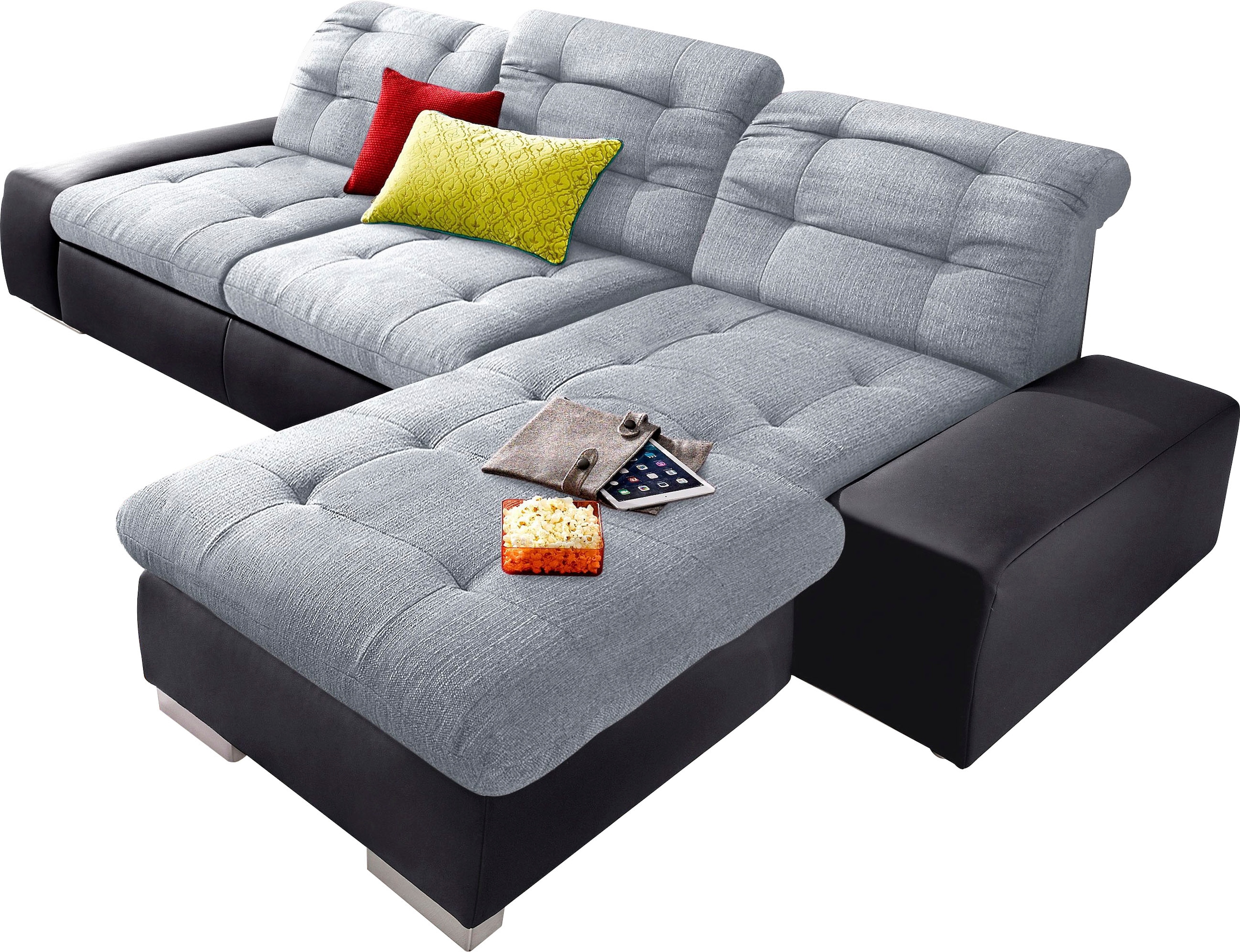 sit&more Ecksofa »Palomino L-Form«, wahlweise XL oder XXL und mit Bettfunktion