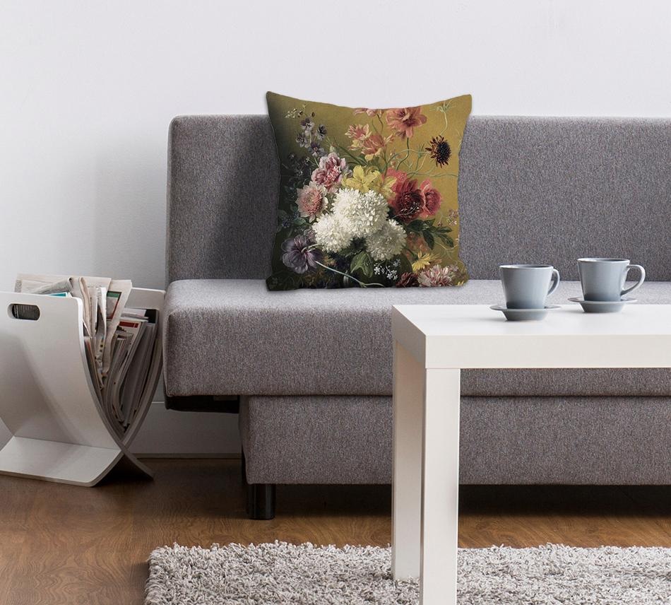queence Dekokissen »Blumenstrauß«, Kissenhülle ohne Füllung, 1 Stück günstig online kaufen