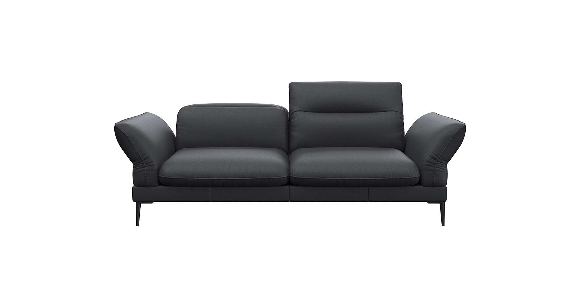 FLEXLUX 2,5-Sitzer »Salino, Funktionssofa, Relaxsofa«, Sofa mit Arm- und Kopfteil-Verstellungen, Kaltschaum & Stahl-Wellen