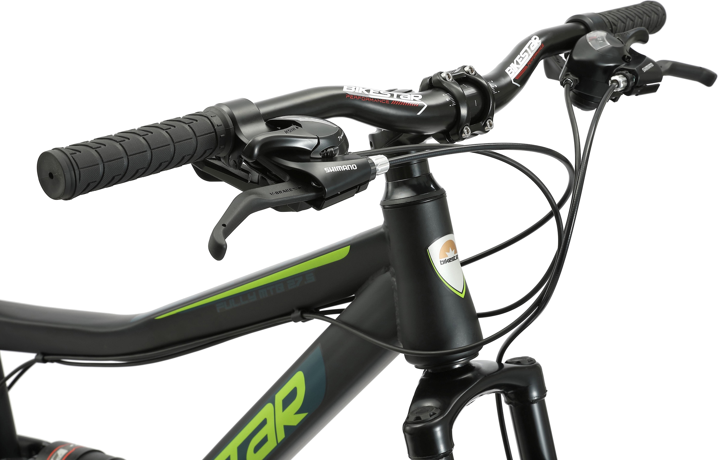 Bikestar Mountainbike 21 Gang Shimano RD-TY300 Schaltwerk Kettenschaltung für Damen und Herren, Kettenschaltung