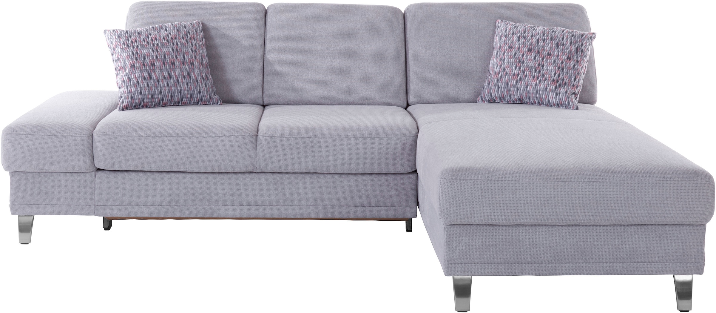 sit&more Ecksofa »Clio L-Form«, wahlweise mit Bettfunktion oder Vorziehsitz und Bettkasten, Federkern