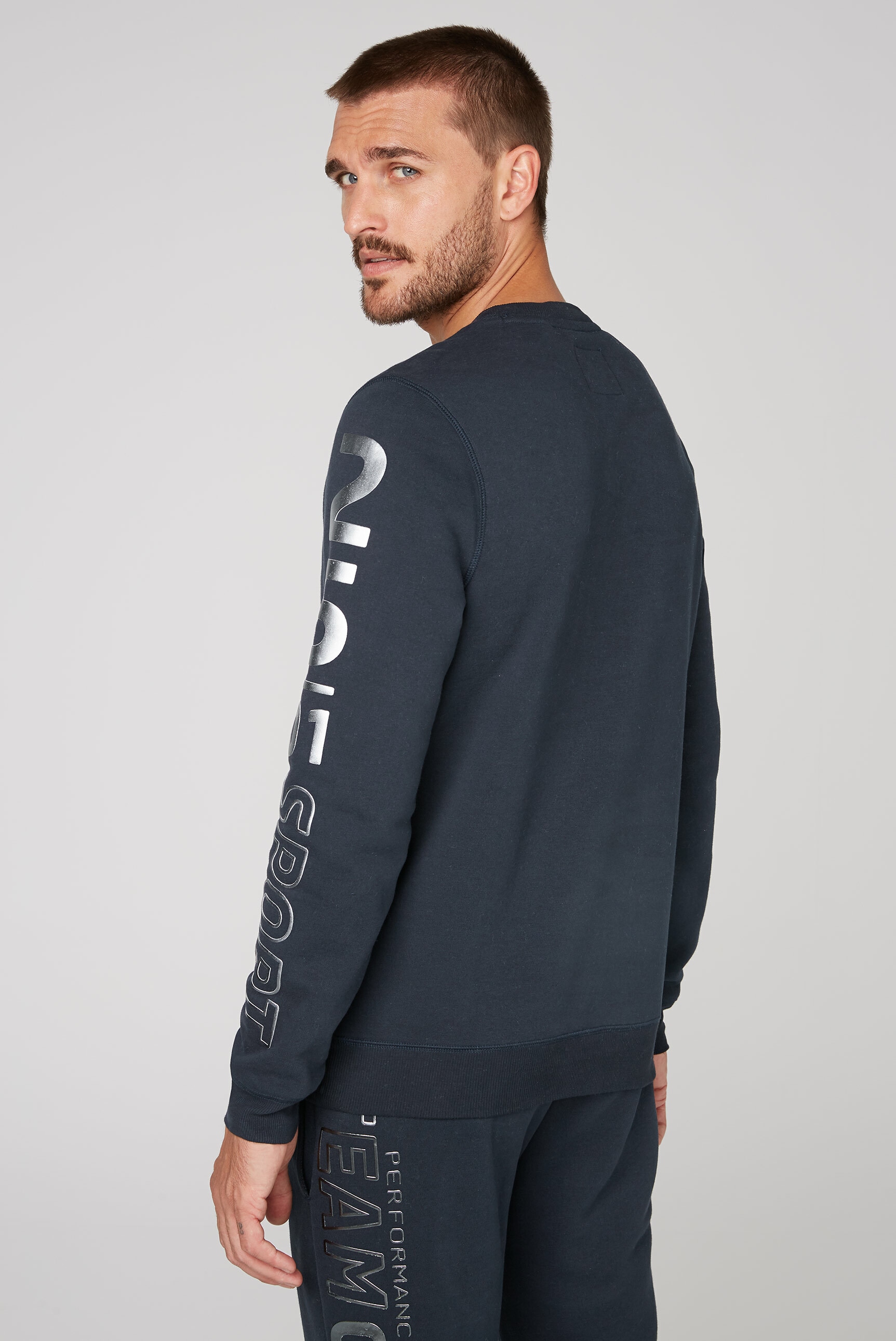 CAMP DAVID Sweater, mit Metallic-Print