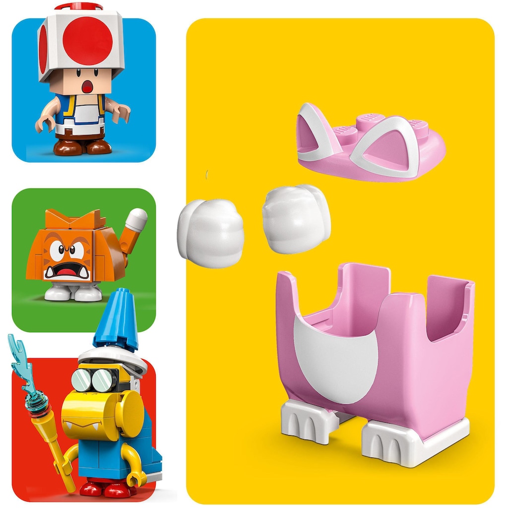 LEGO® Konstruktionsspielsteine »Katzen-Peach-Anzug und Eisturm – Erweiterungsset (71407)«, (494 St.)