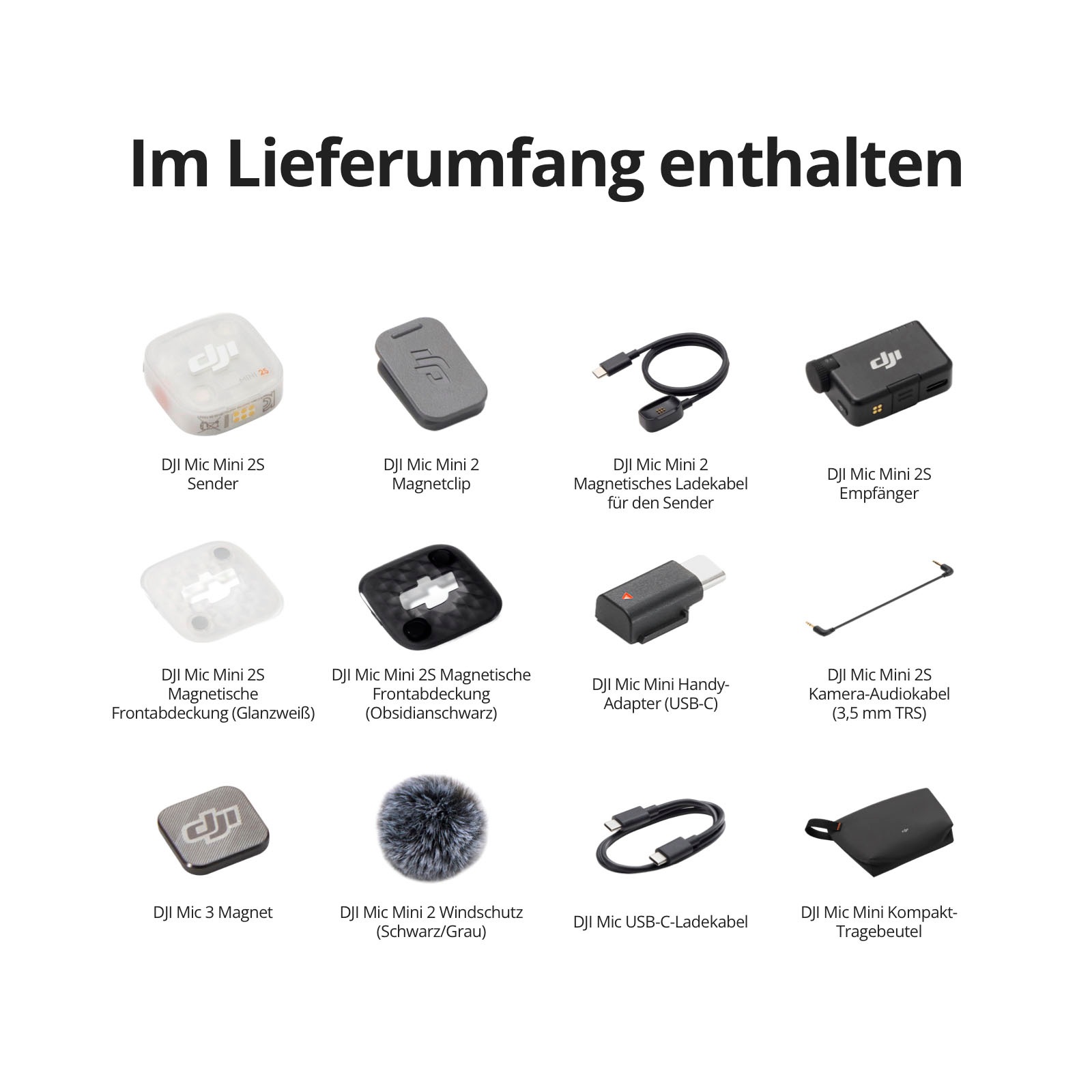 DJI Mikrofon »Mic Mini 2S (1 TX + 1 RX)«