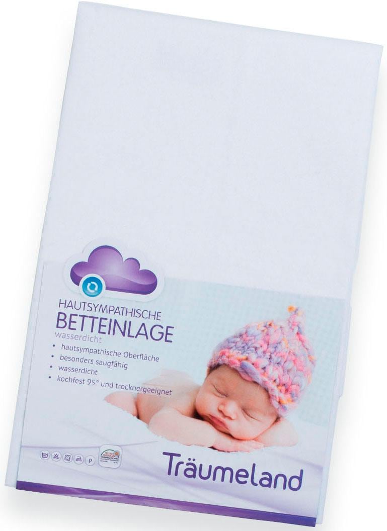 Träumeland Matratzenauflage »Moltonauflage, 40x50, 90x200 cm und weiteren Größen, hautsympathisch«, Allergiker geeignet (Hausstauballergiker), wasserdicht