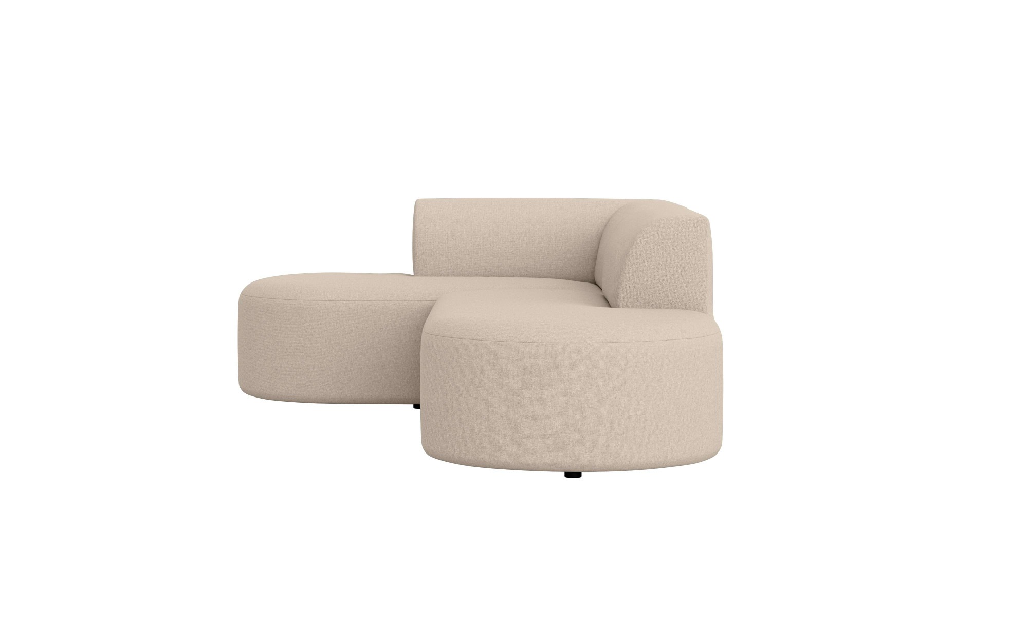 andas Ecksofa »Ecksofa Tvinne mit Ottomane links oder rechts bestellbar«, L-Form, mit Wellenunterfederung, BxTxH 260x170x73 cm