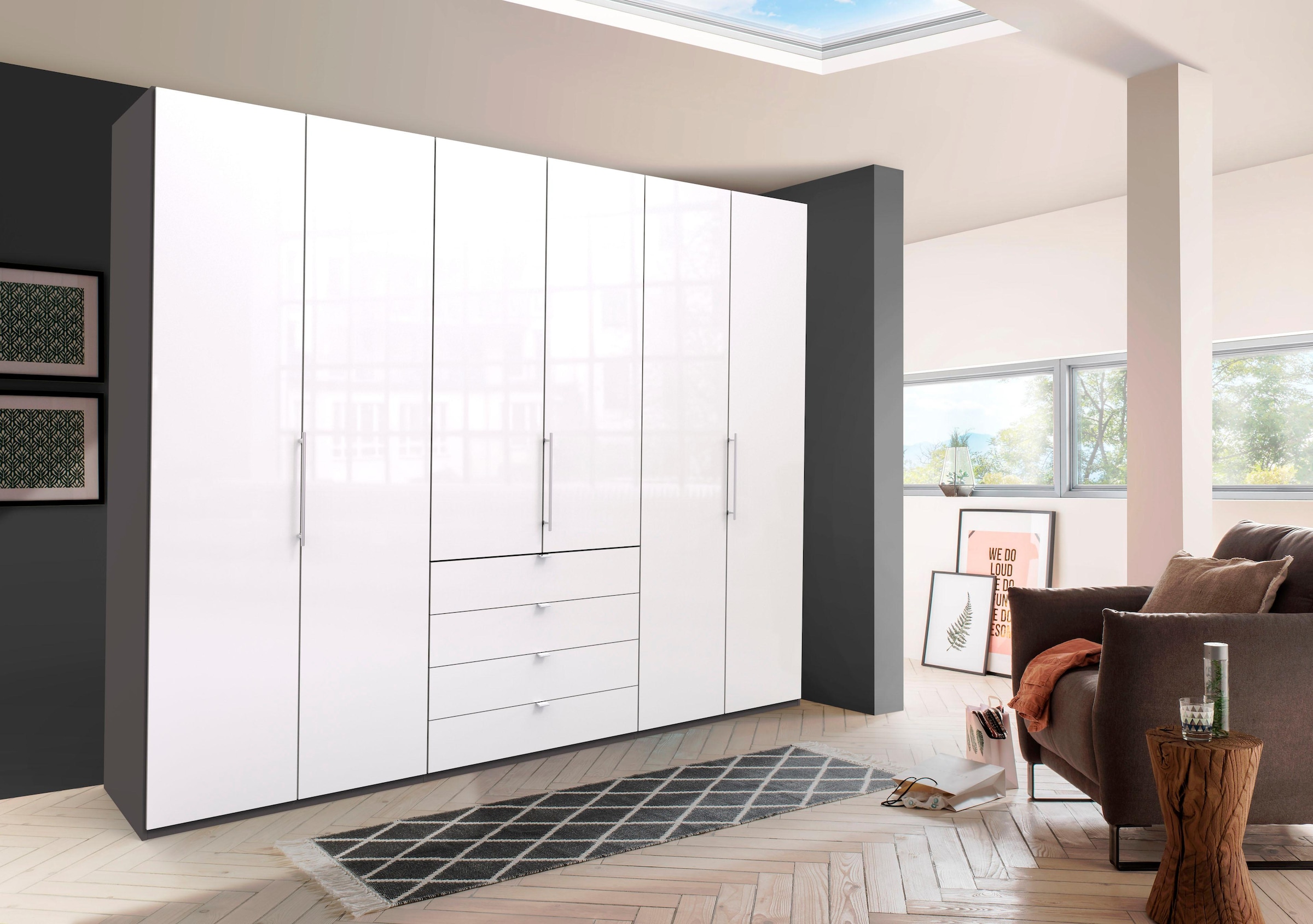 WIEMANN Kleiderschrank »Loft«, Glasfront