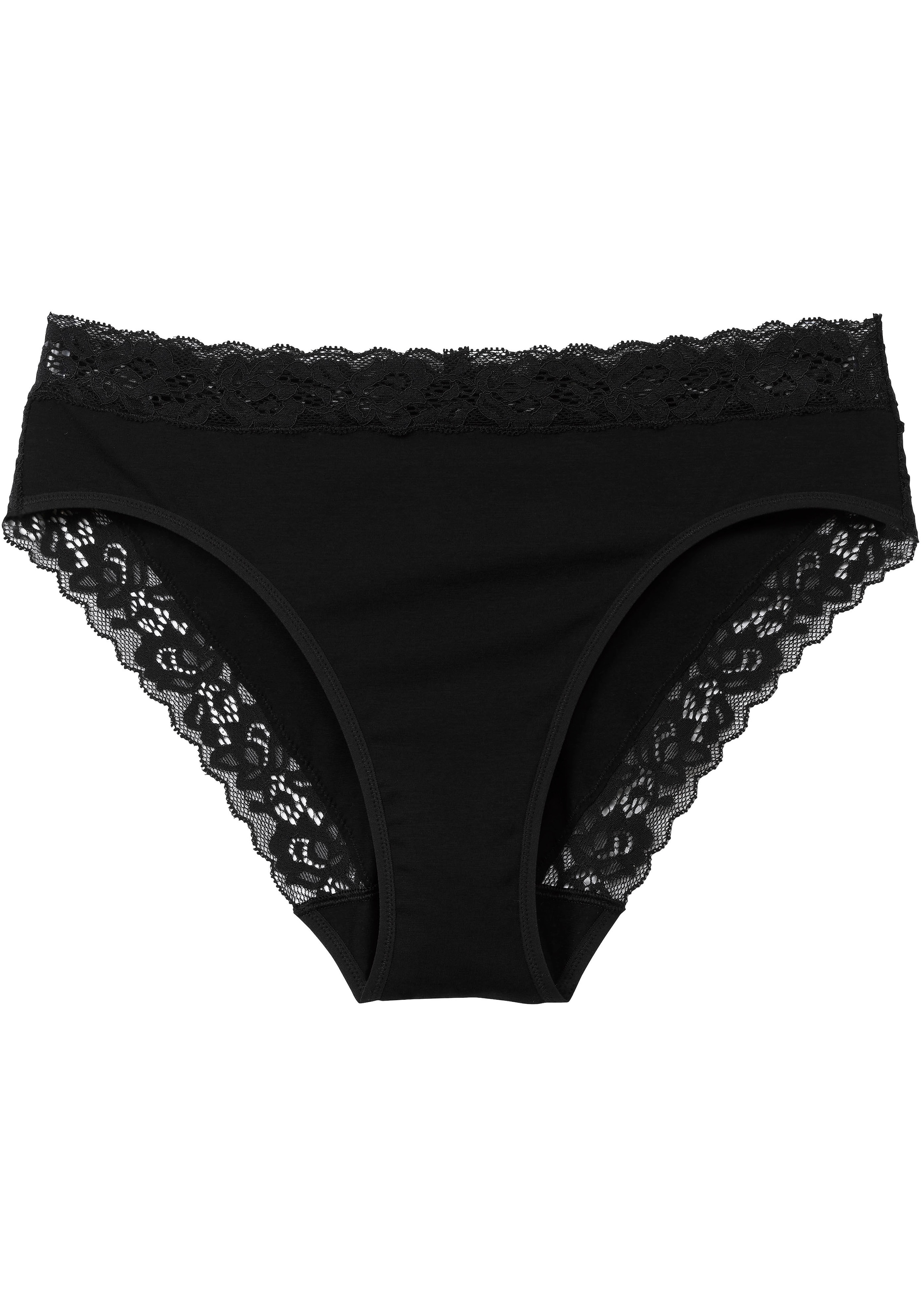 CALIDA Slip »Natural Comfort Lace« verspielte Spitze, Regular-Cut, elastischer Single Jersey, weich