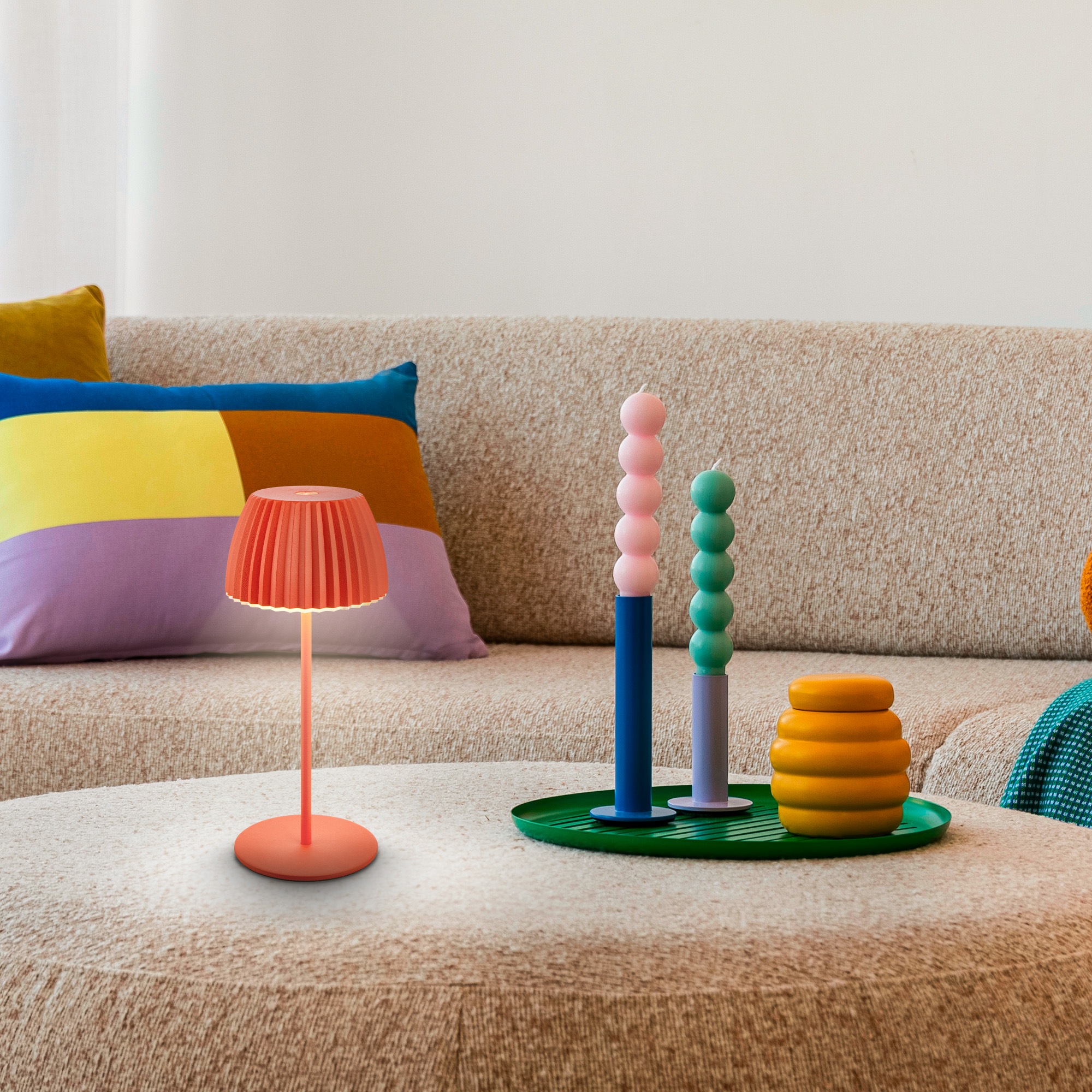 Briloner Leuchten LED Tischleuchte »Akku LED Tischleuchte, mini, orange« günstig online kaufen