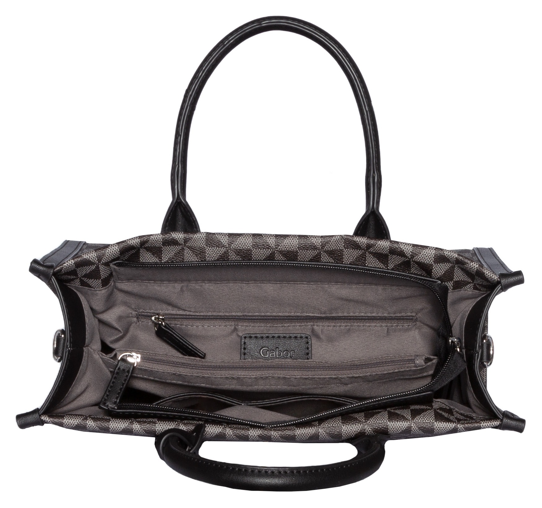 Gabor Shopper »Barina«, mit besonderem grafischen All-Over-Druck und Glattlederoptik Details