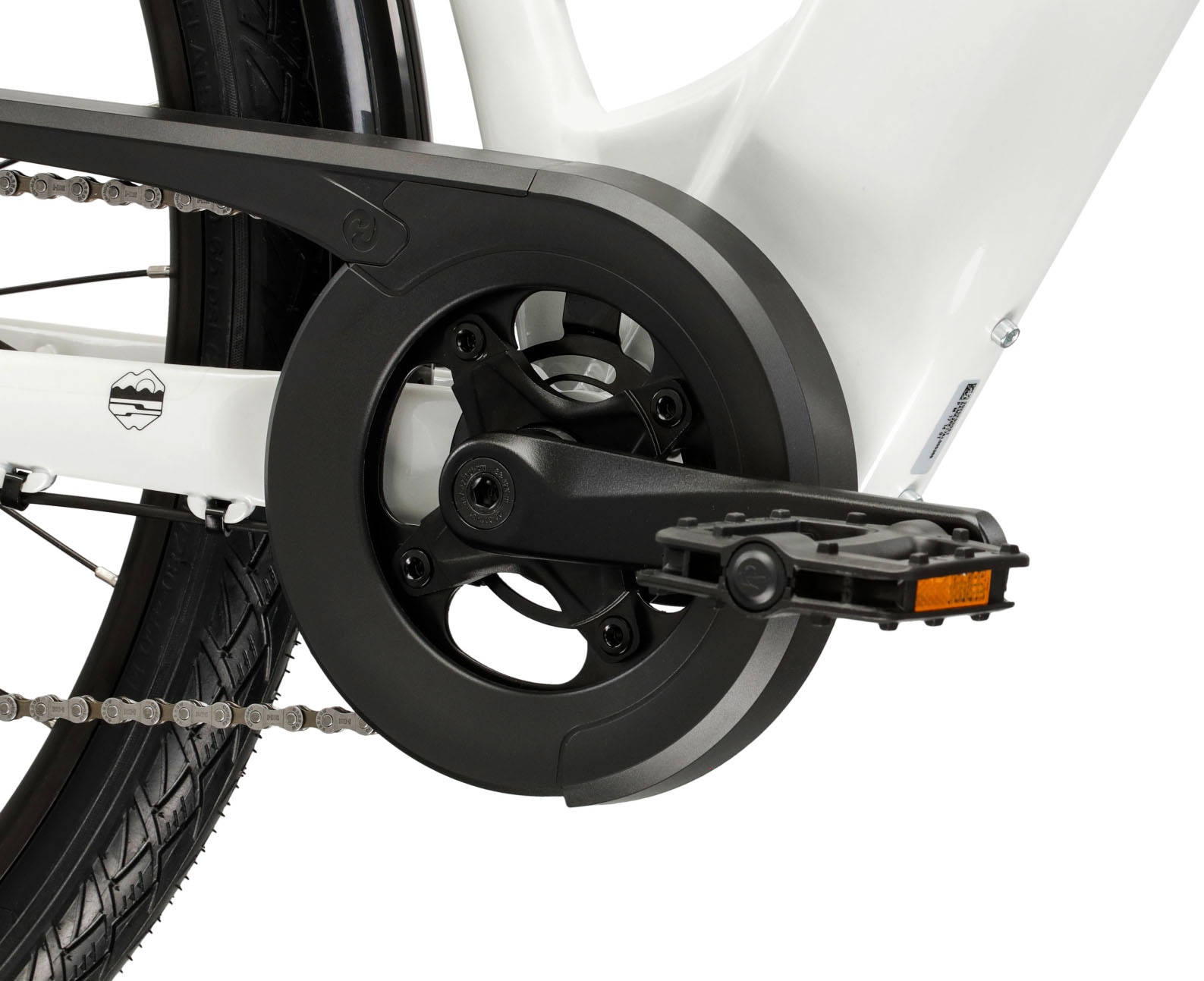 Kross »E-Trekkingbike Damen Trans Hybrid 1.0 28" weiß 8 Gänge« 8 Gang Shimano ACERA M3020 Schaltwerk Kettenschaltung Heckmotor 250 W Pedelec, Elektrofahrrad für Damen