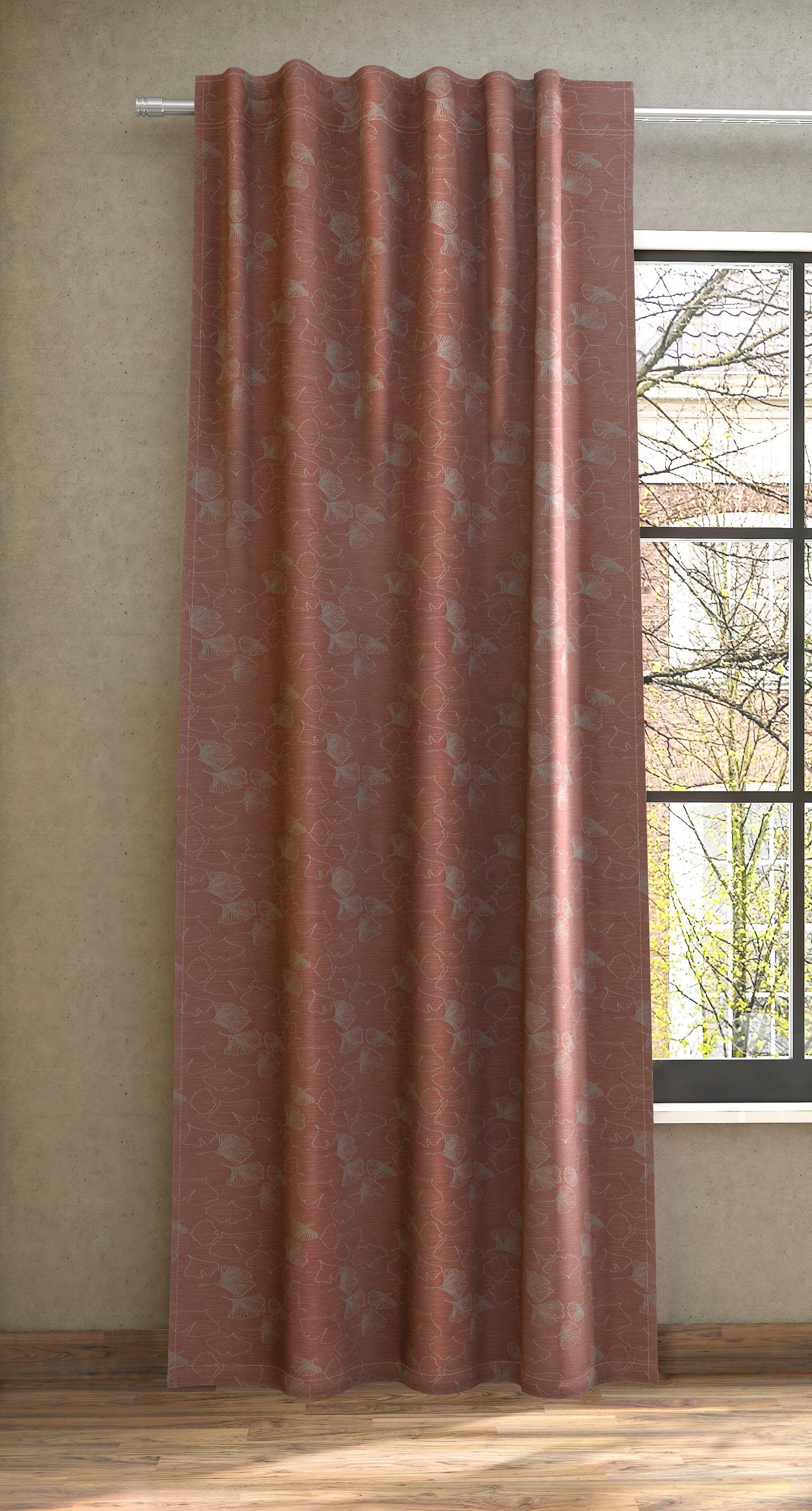 Neutex for you! Vorhang (1 bestellen Ginkgo-Motiv online filigranem Polyester-Leinendeko »GRACE«, mit St.)