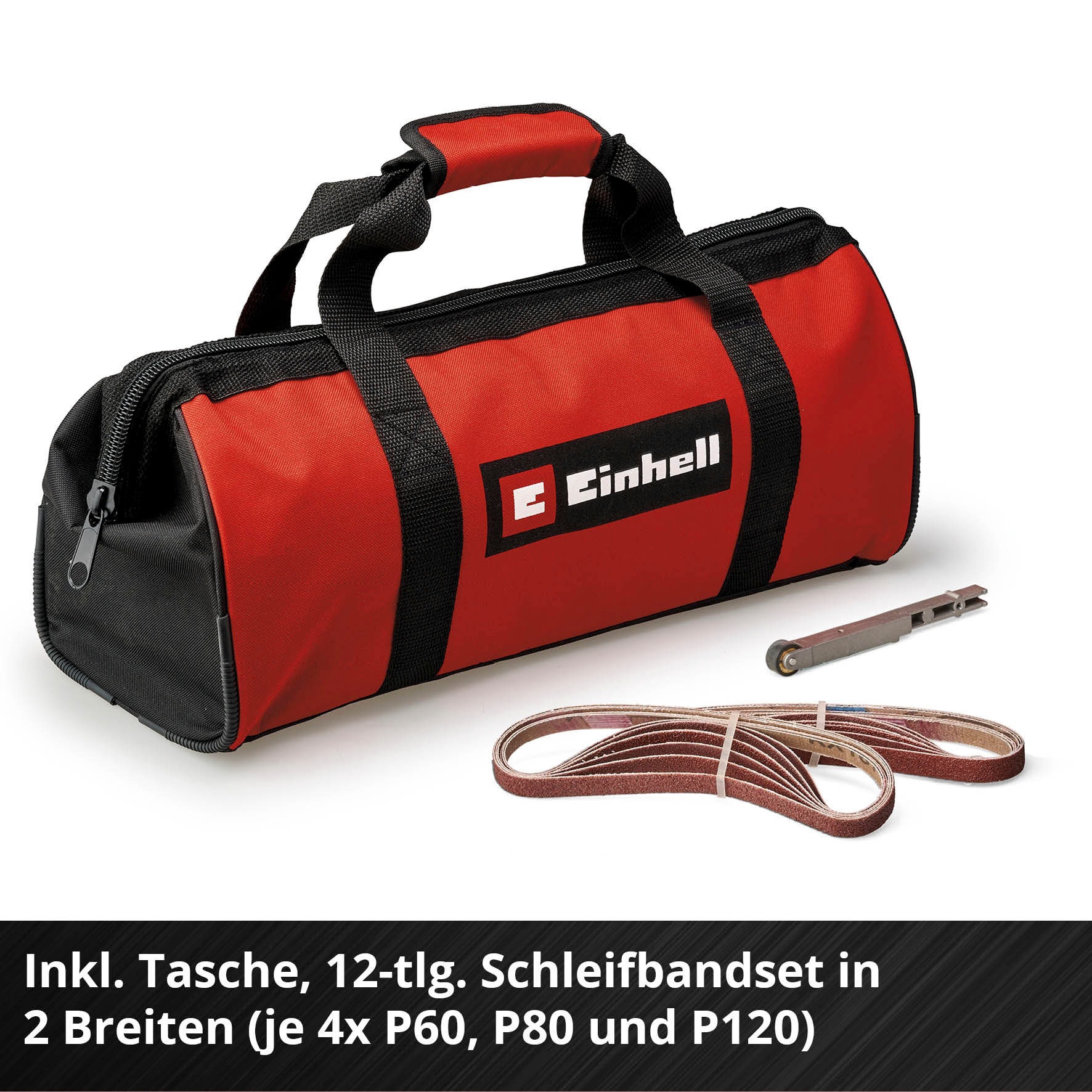 Einhell Akku-Bandfeile »TE-BF 18 Li-solo«, (Packung, 16 tlg.), ohne Akku