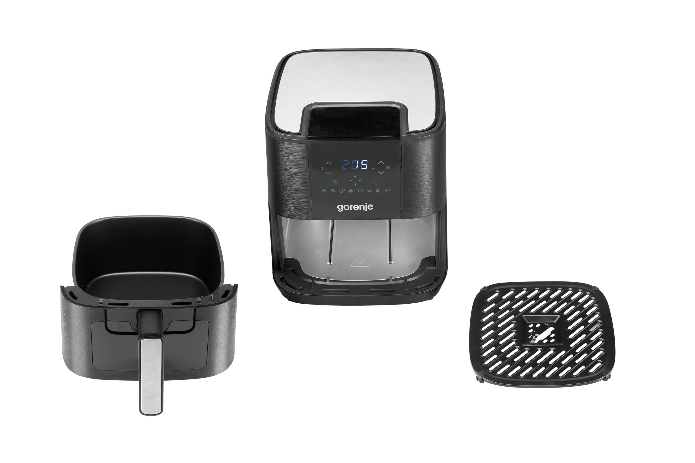 GORENJE Heißluftfritteuse »AF1350DWB«, 1350 W, mit Sichtfenster, 5,4 Liter Volumen, LED-Display
