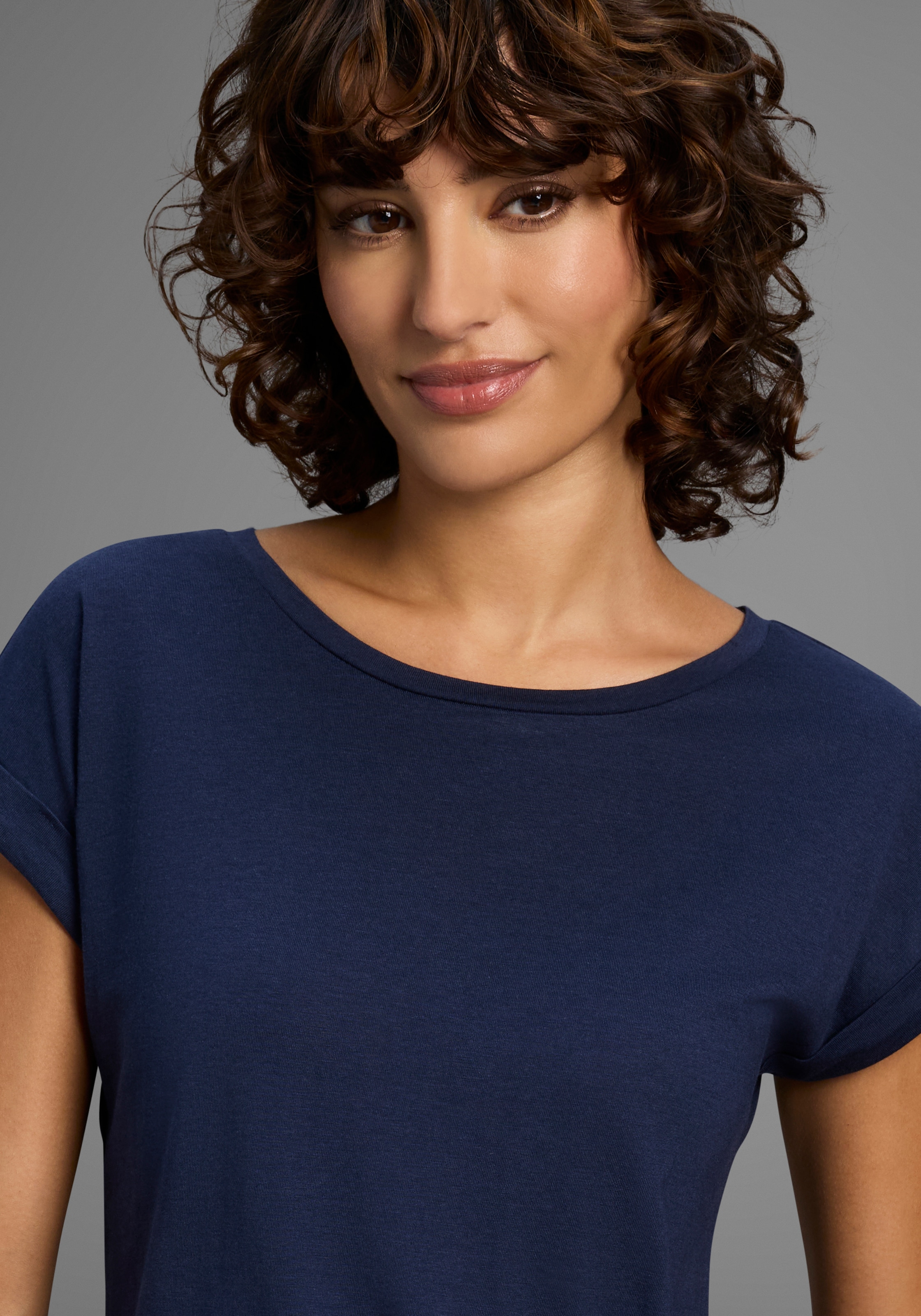 Flashlights T-Shirt Kurzarm, Saum mit Gummibund,  Rundhalsausschnitt