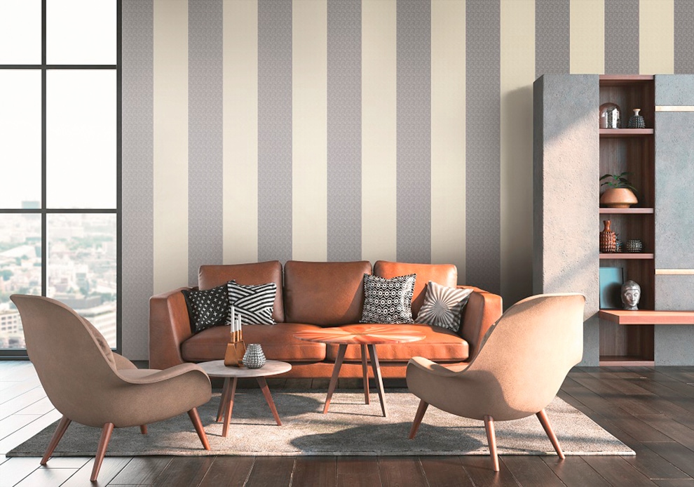 Architects Paper Vliestapete »Stripes«, Streifen-gestreift-mehrfarbig, Streifentapete Tapete Designer Karl Lagerfeld Tapeten Wohnzimmer Flur