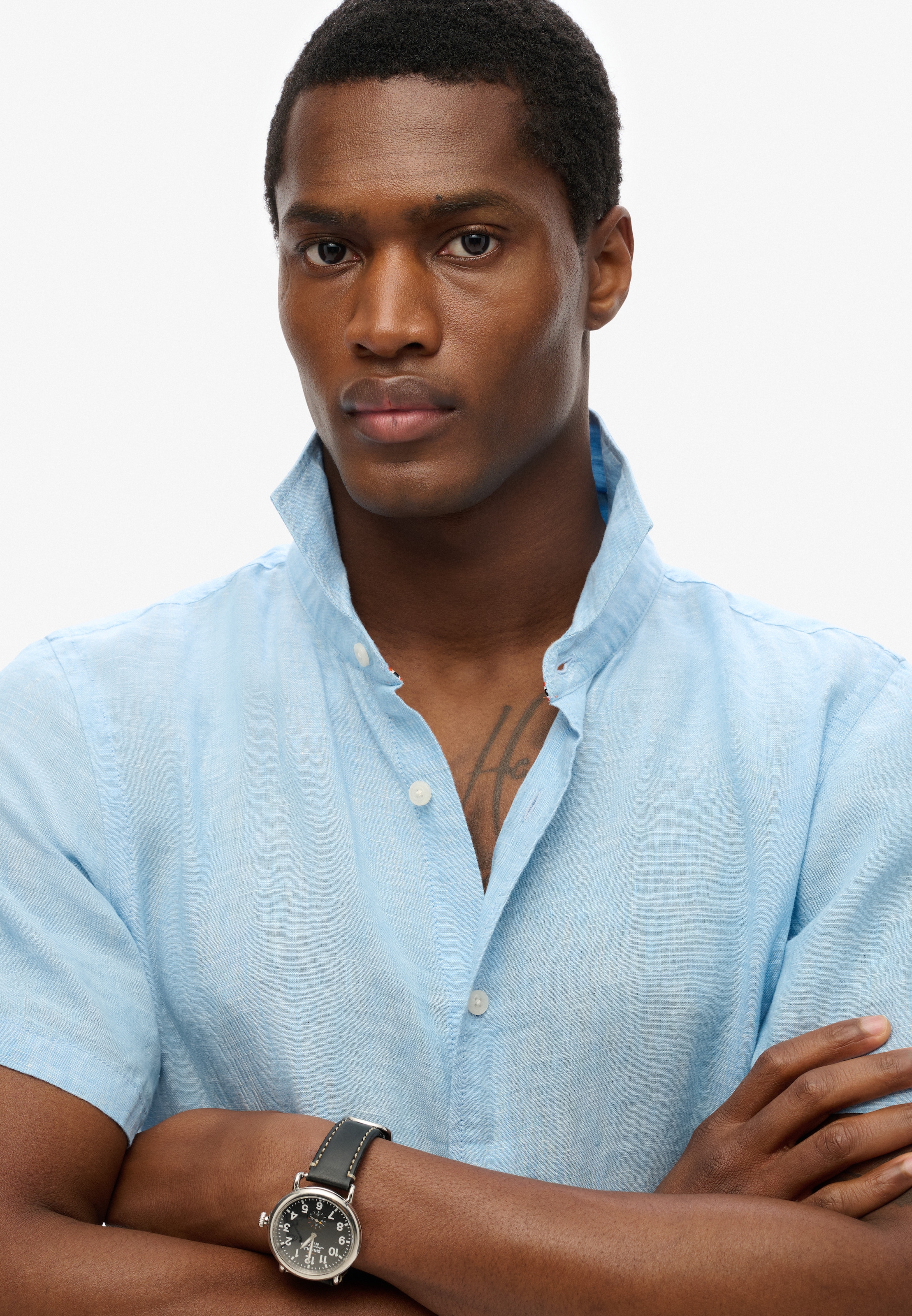 Superdry Kurzarmhemd »VACATION LINEN S/S SHIRT« aus Leinen, Regular Fit, gemustert, pflegeleicht