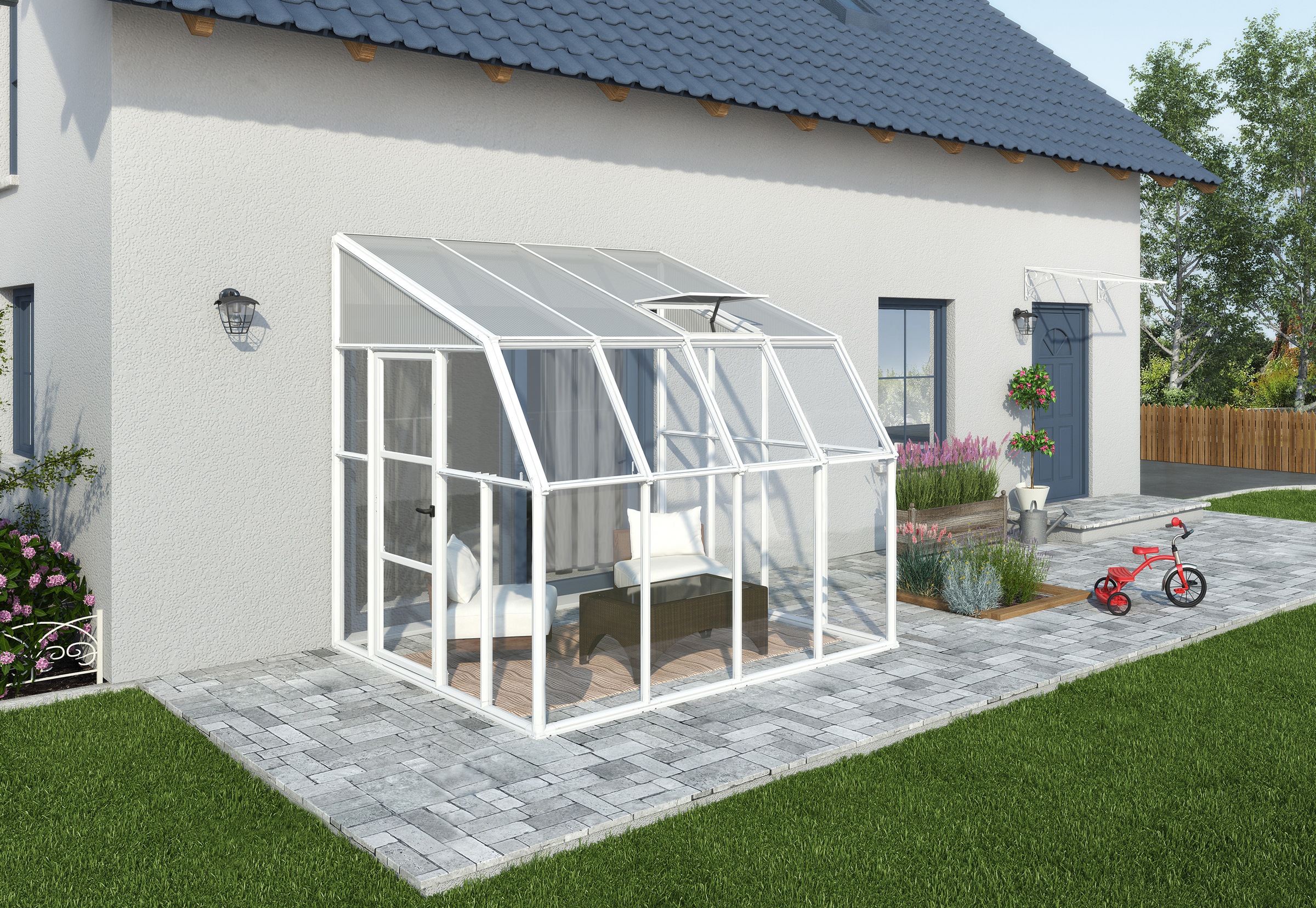 Palram - Canopia Gewächshaus »Sun Room«, lebenslang widerstandsfähige Wandpaneele