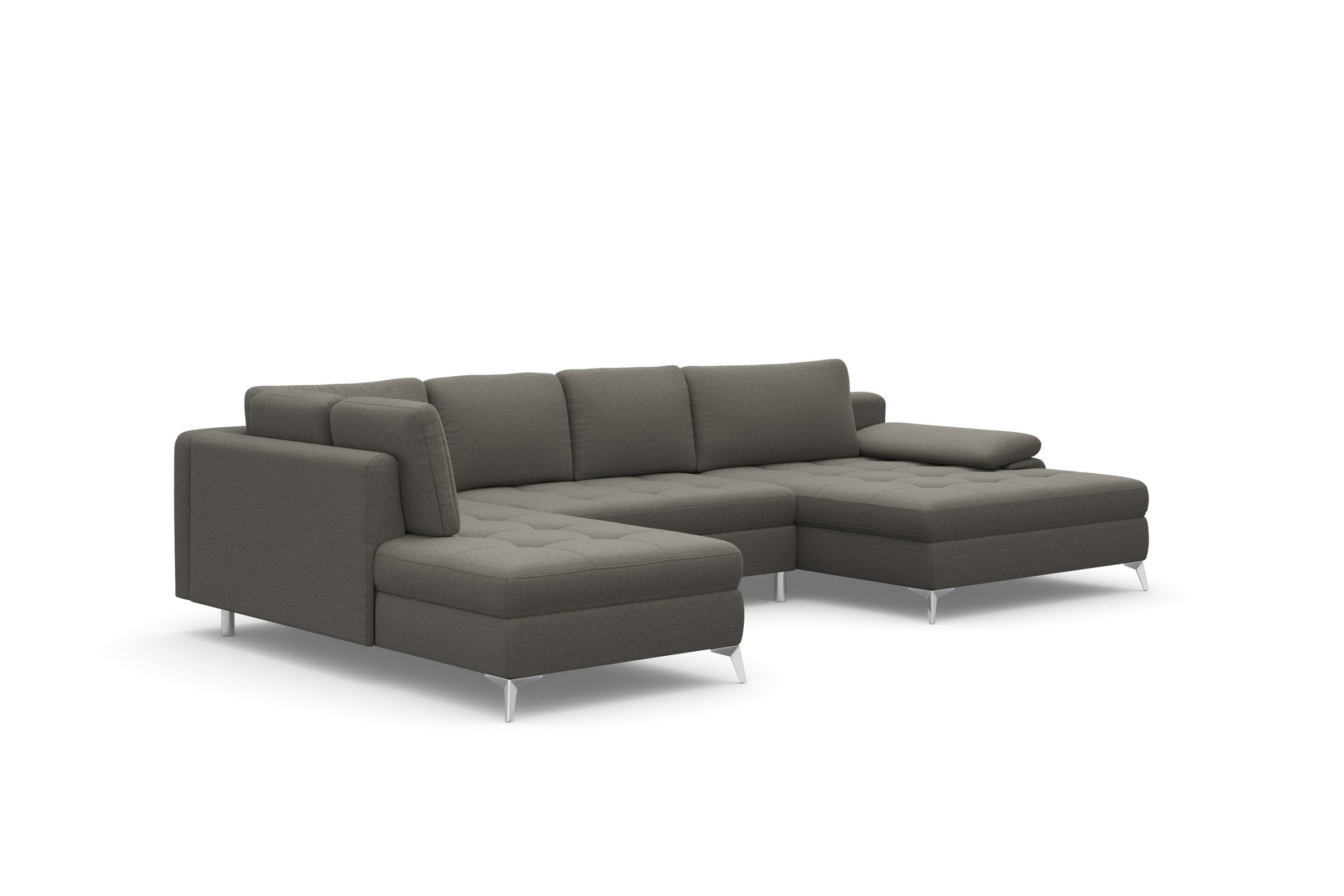 sit&more Wohnlandschaft »Latigo U-Form«, mit Mega-Recamiere, wahlweise mit Bettfunktion und Bettkasten