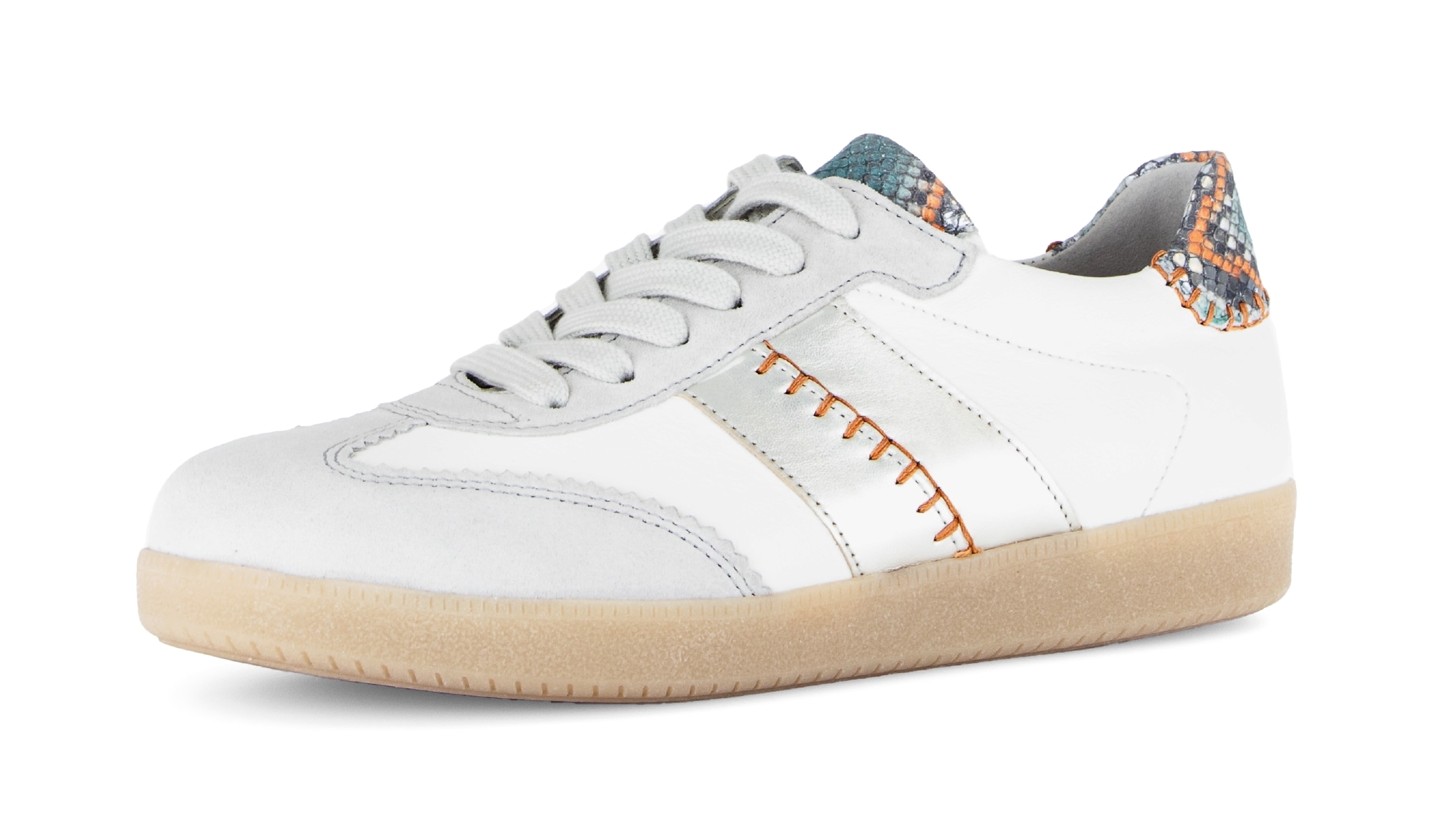 Gabor Sneaker  , Freizeitschuh, Halbschuh, Schnürschuh mit bunten Kontrastbesätzen