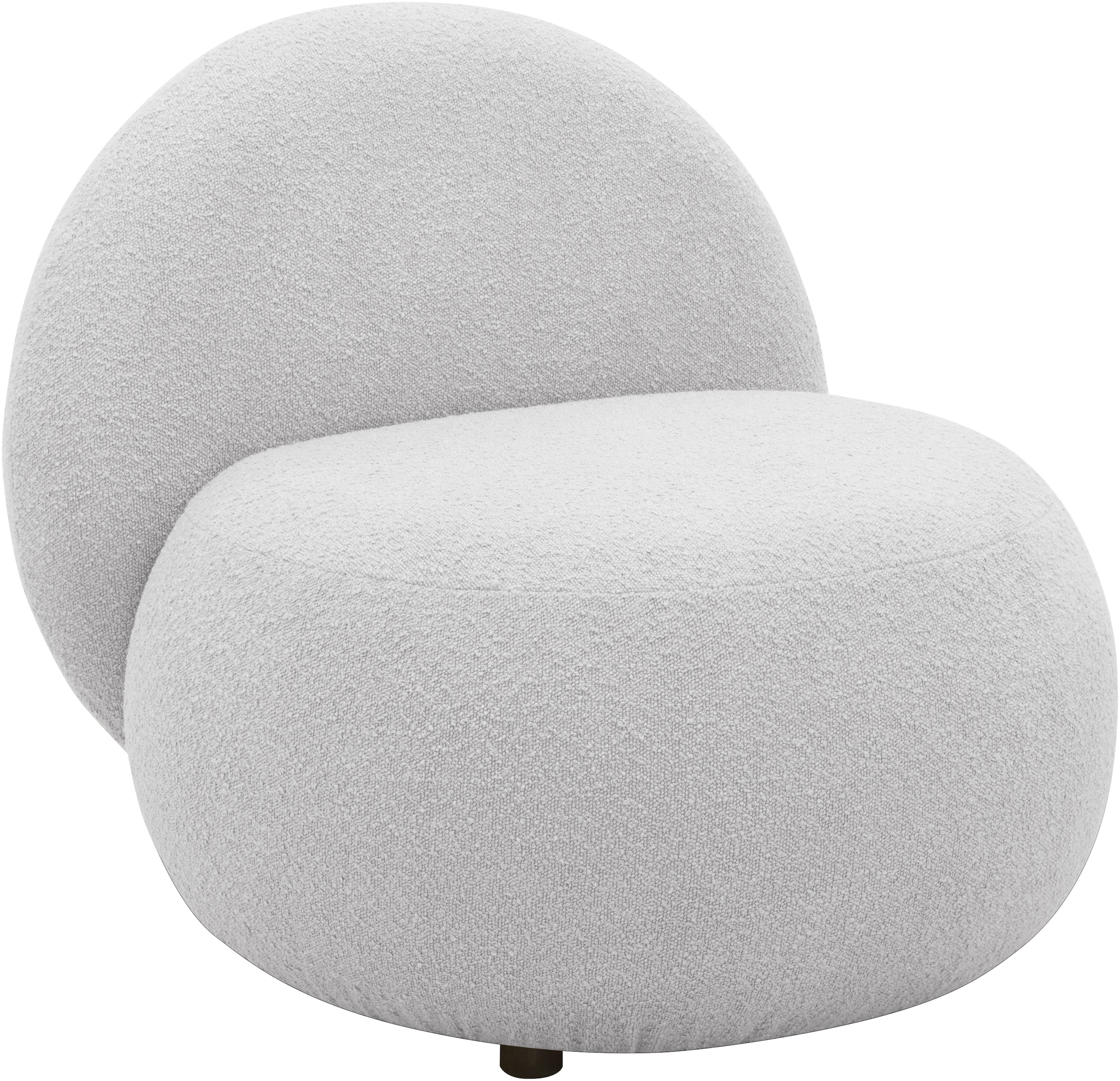 INOSIGN Sessel »Mithras II Cocktailsessel«, Bouclé oder Fellimitat; Lieferzeit nur ca. 2 Wochen
