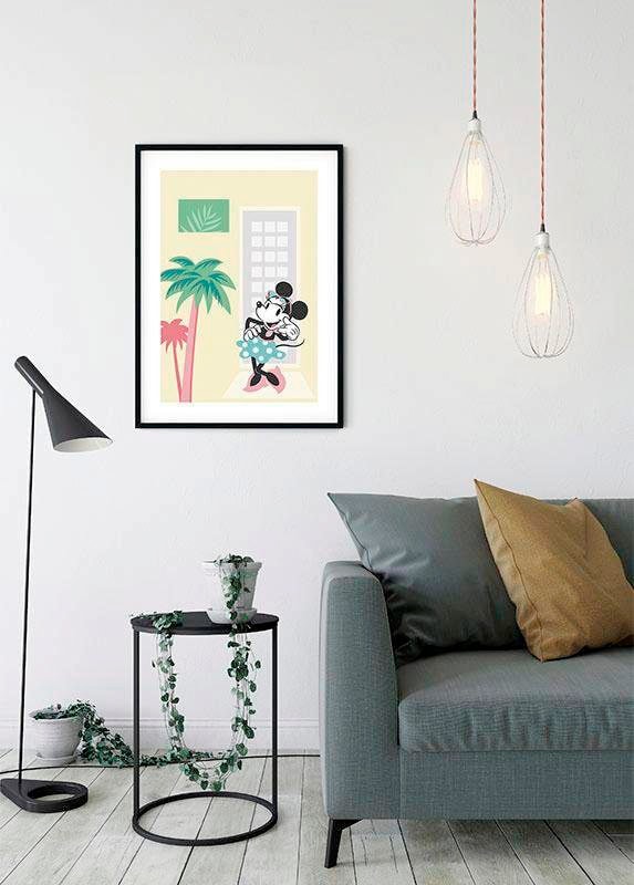 Komar Bild »Minnie Mouse Palms« Disney 1 Stk. tlg. Wandbild zur Dekoration im Kinderzimmer - ohne Rahmen