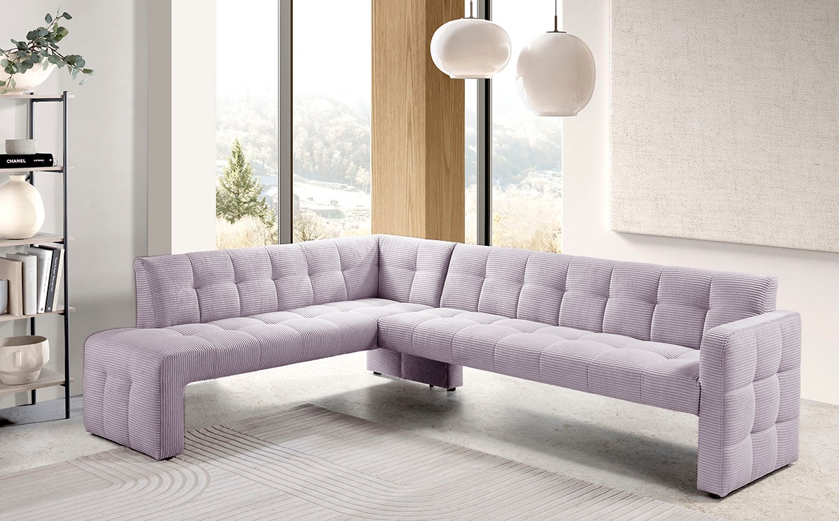 exxpo - sofa fashion Essbank »Barista, bequem und elegant, hohe Bodenfreiheit«, Eckbank Barista bequem und elegant, hochwertige Detailverarbeitung