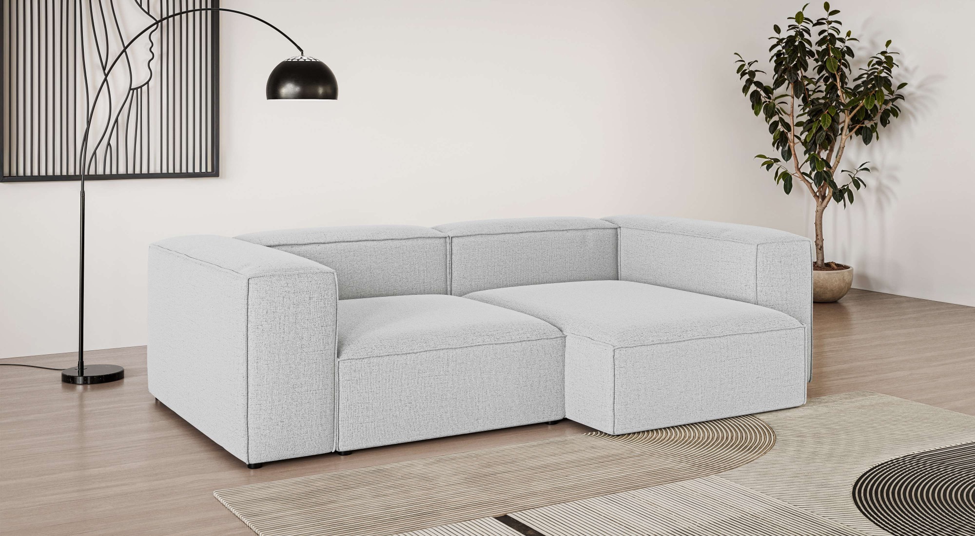 INOSIGN Ecksofa »XL HAILY L-Form, Modularsofa extra tief, Maße B/T/H: 260/1 günstig online kaufen