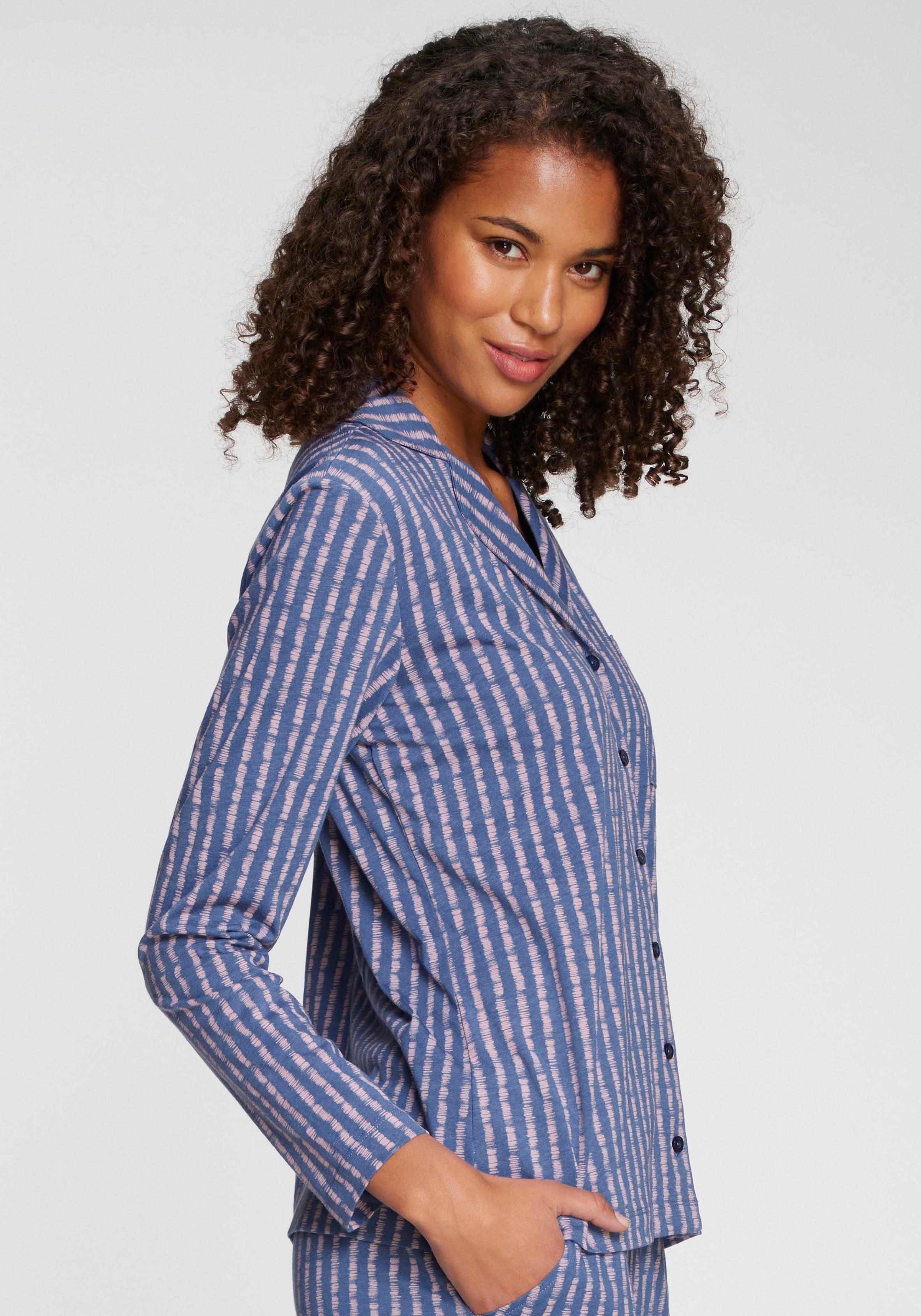 Vivance Dreams Pyjamaoberteil 1-teilig,  mit schönem Allover-Muster