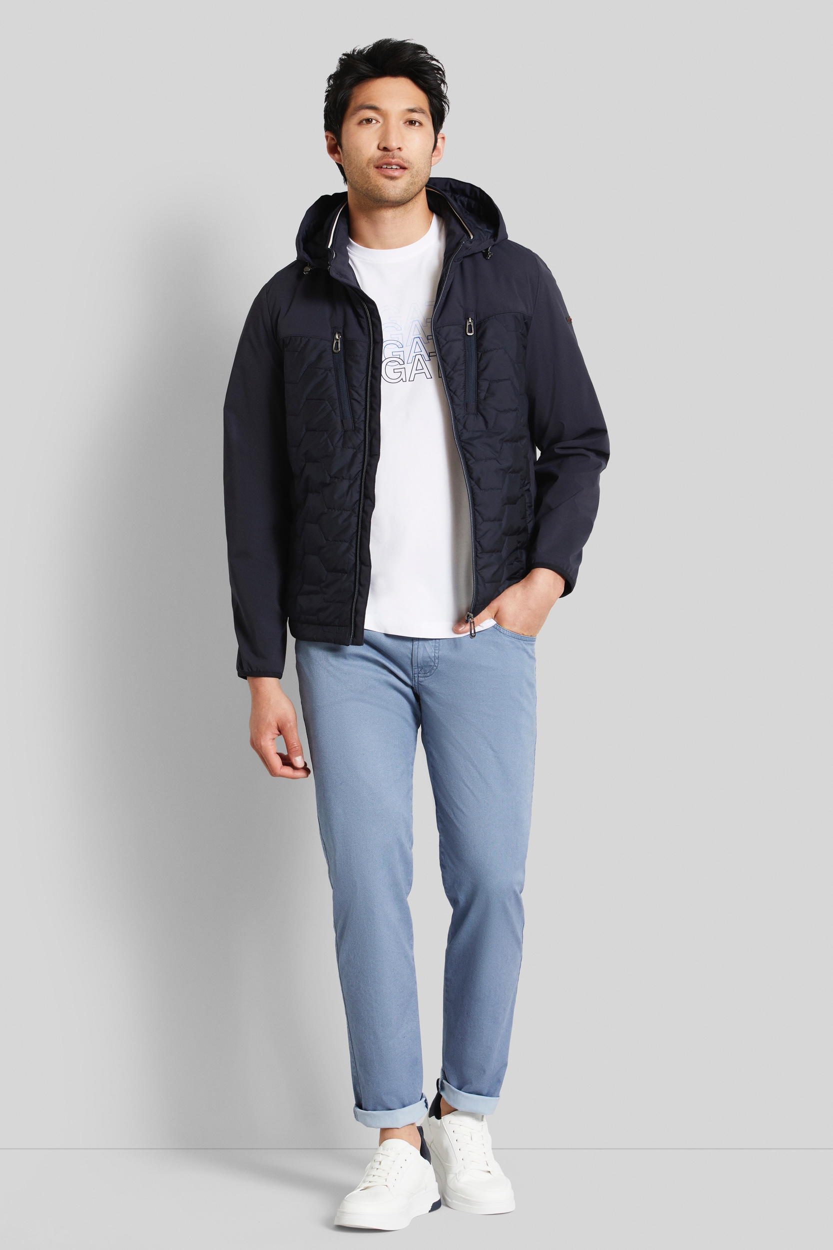 bugatti Blouson, mit Kapuze, mit Stretchfunktion