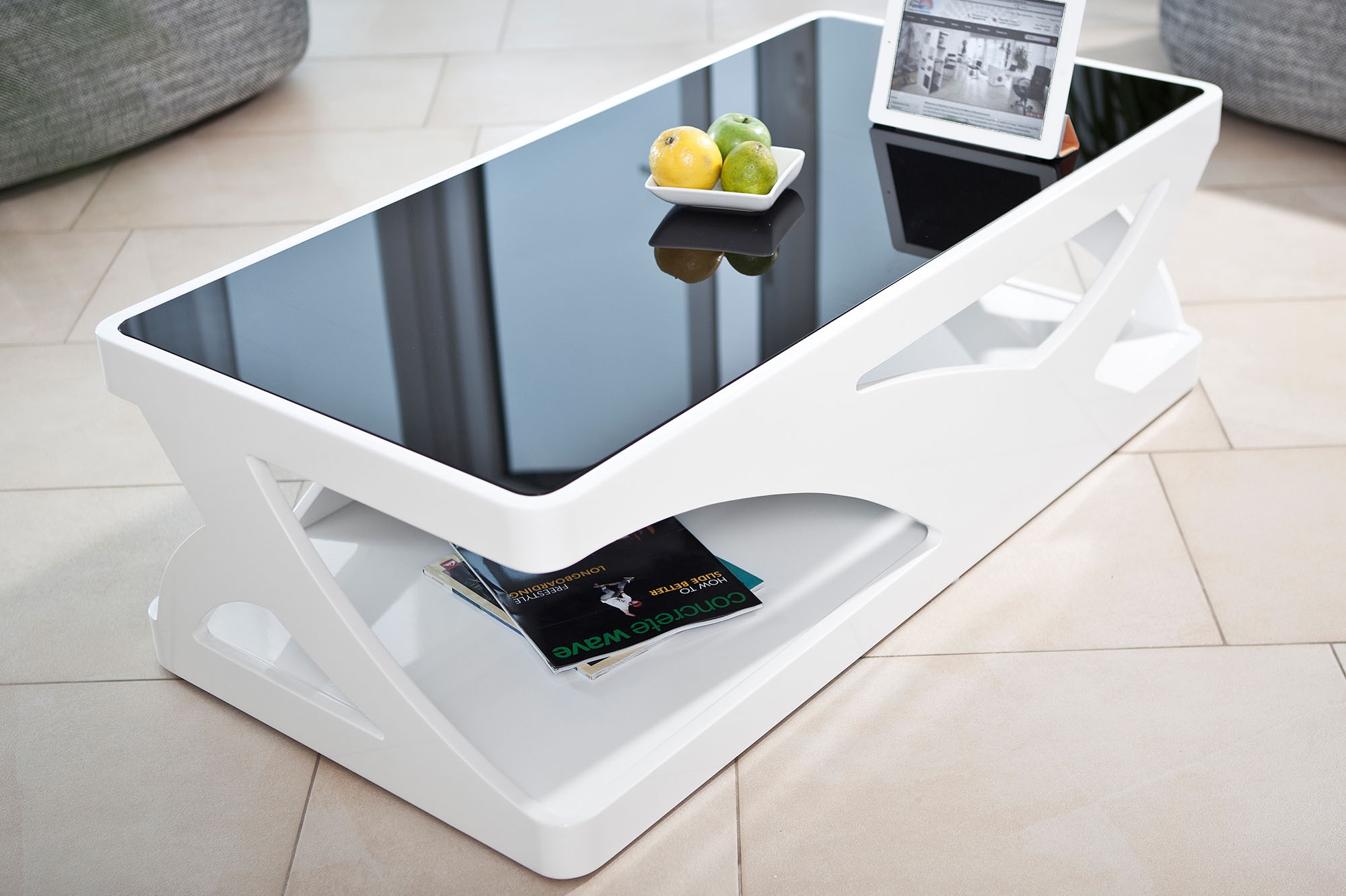 SalesFever Couchtisch »Lacona Couchtisch mit stilvollem Aussehen« Schwarzgl günstig online kaufen