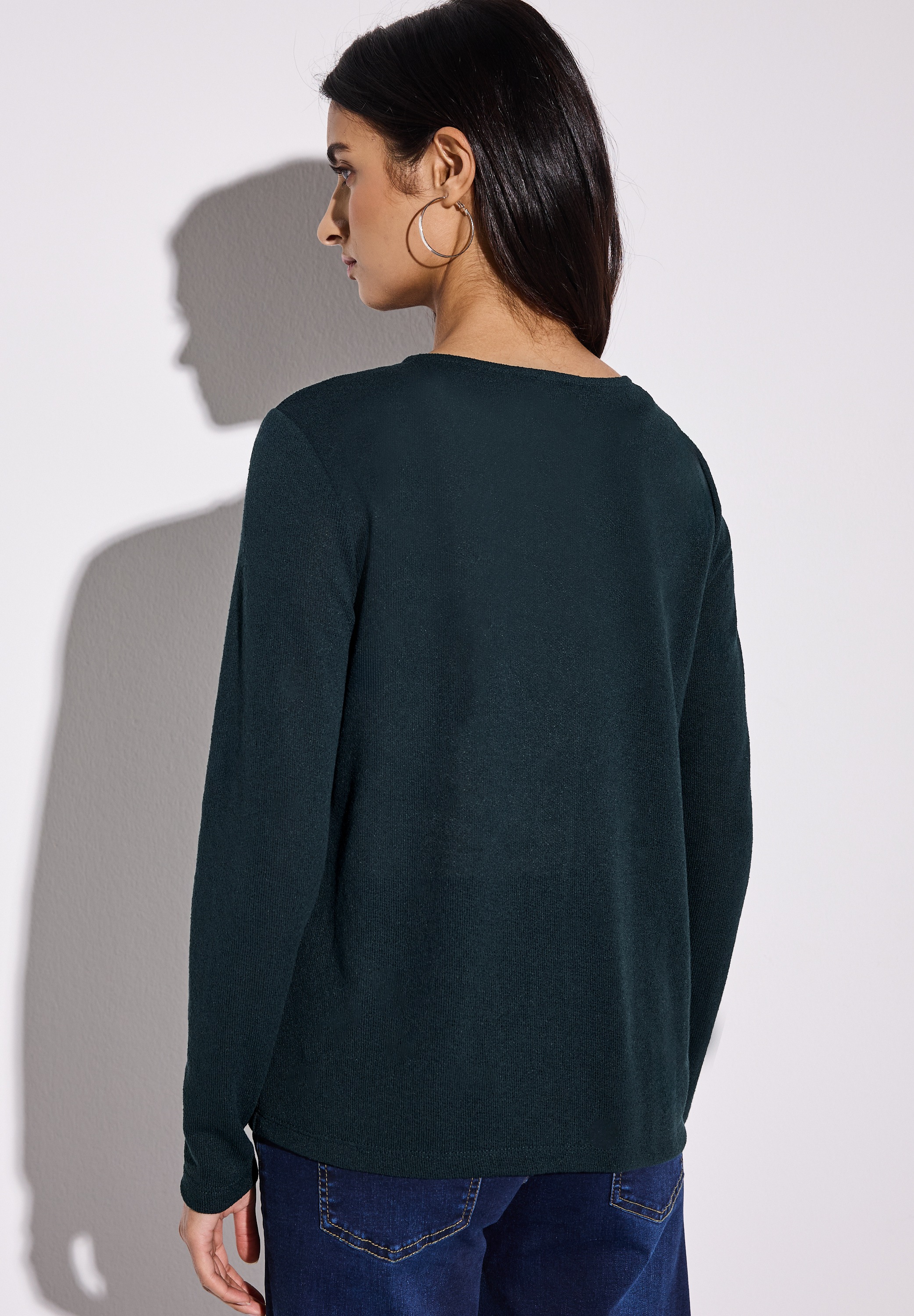 STREET ONE Shirtjacke »NETTE«, im Strick Look