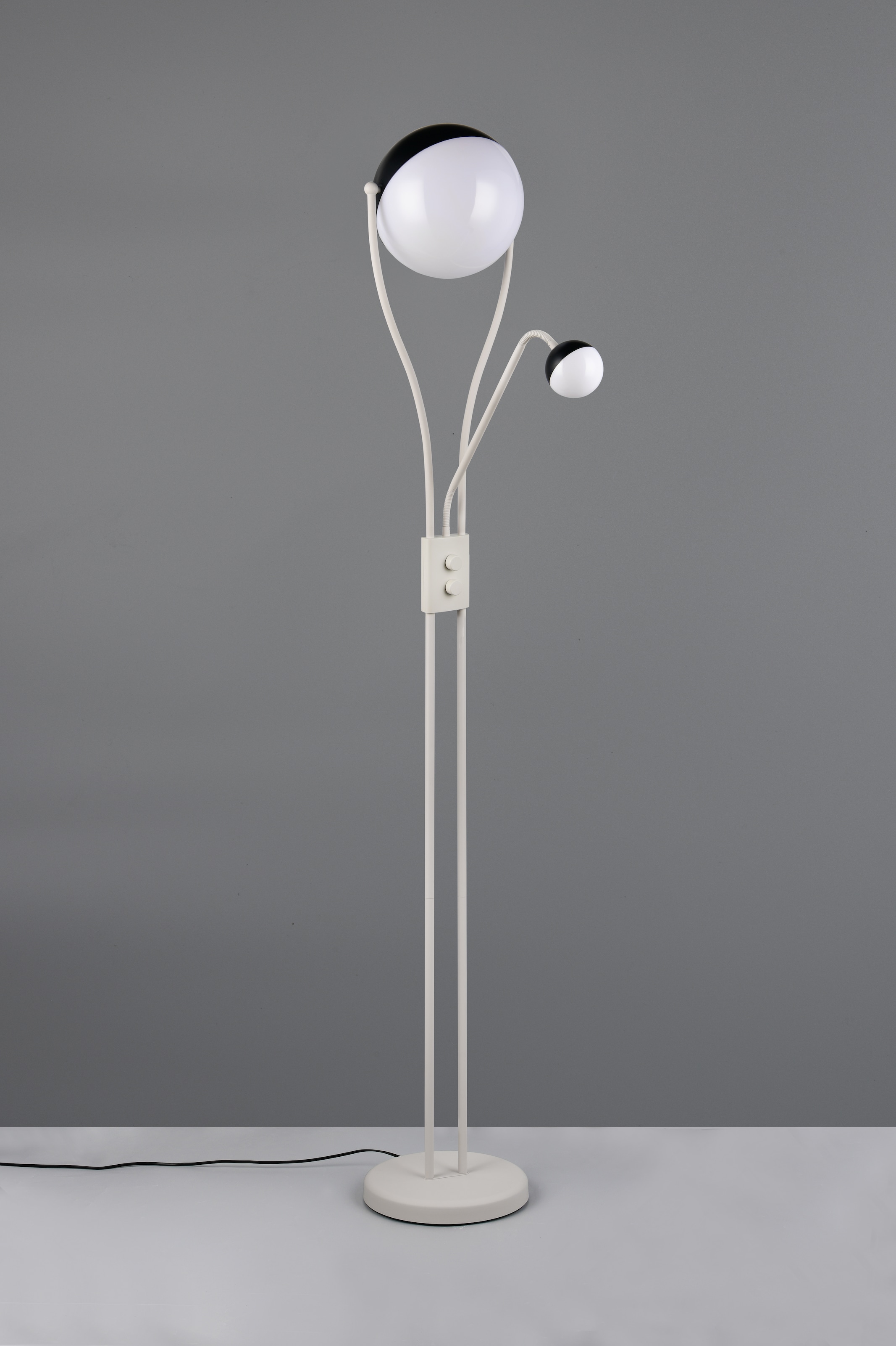 TRIO Leuchten LED Stehlampe »CHRIS, LED Stehleuchte, mit Lesearm, Drehdimmer« LED-Board 1 Stk. Warmweiß flexibles Leselicht getrennt schalten + dimmen, warmweißes Licht 3000K