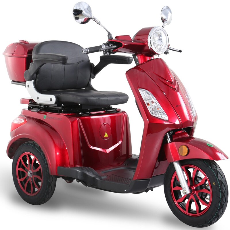 GREENSTREET Elektromobil »E-Mover« 800 W 20 km/h inkl. Topcase weinrot StVZO-Zulassung