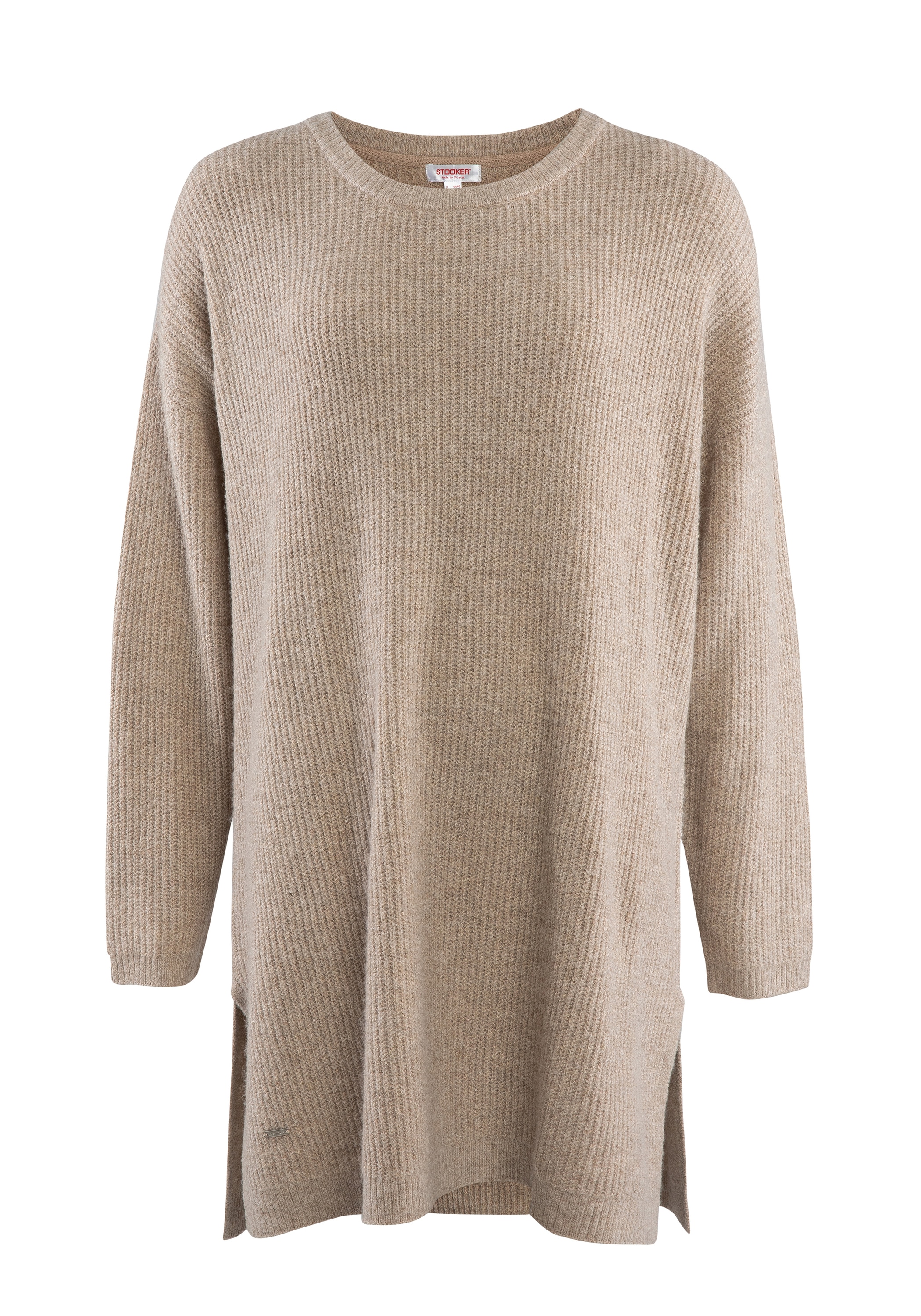 STOOKER WOMEN Strickpullover »CAJA Strick Longpullover« Strick-Longpullover Rundhals für Damen