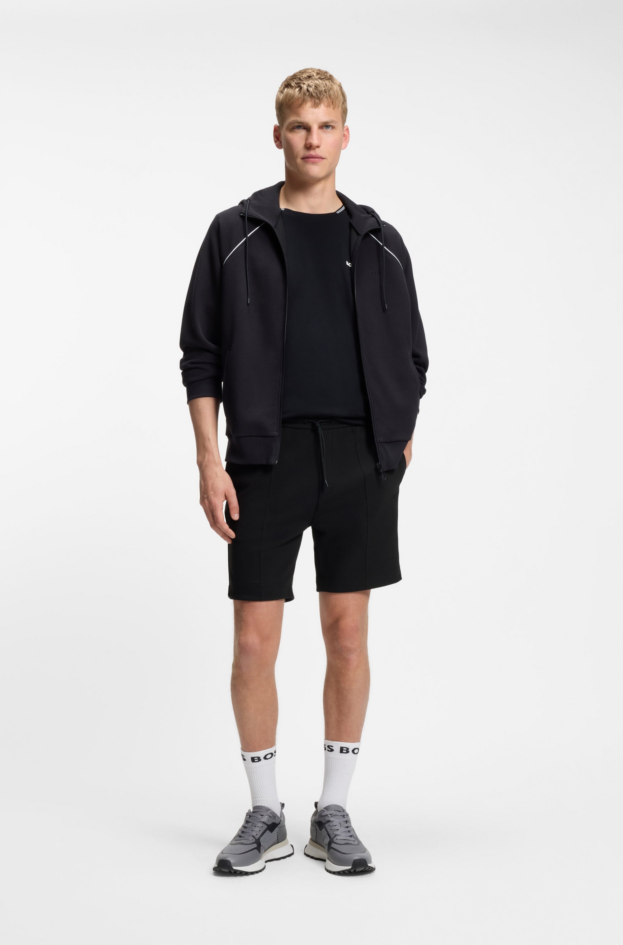 BOSS GREEN Shorts »Join Headlo«  Piqué-Qualität mit Paspeln