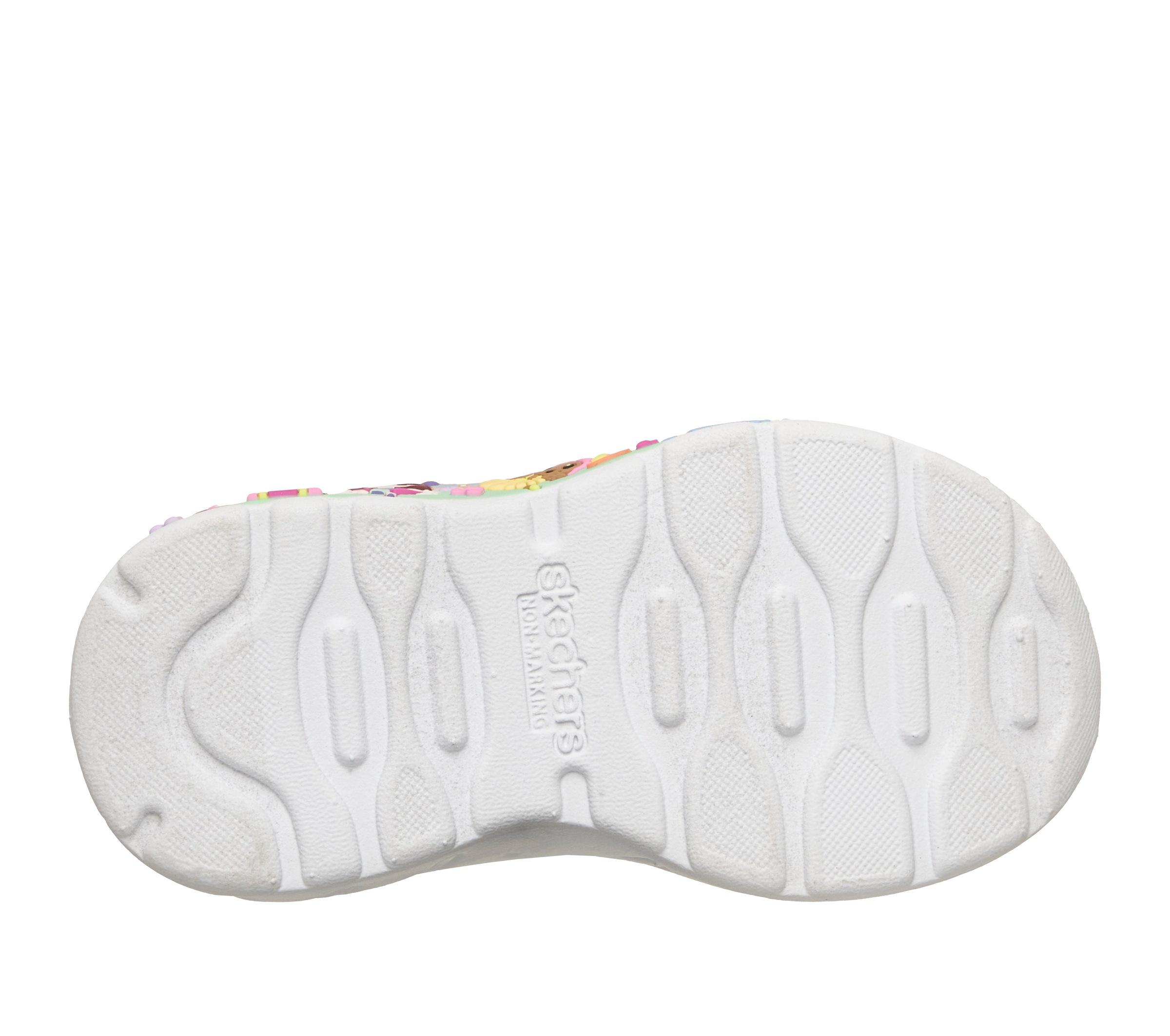 Skechers Lauflernschuh »PLAY SCENE-FUN SQUAD«  Sneaker mit bunten Motiven verziert, Größenschablone zum Download