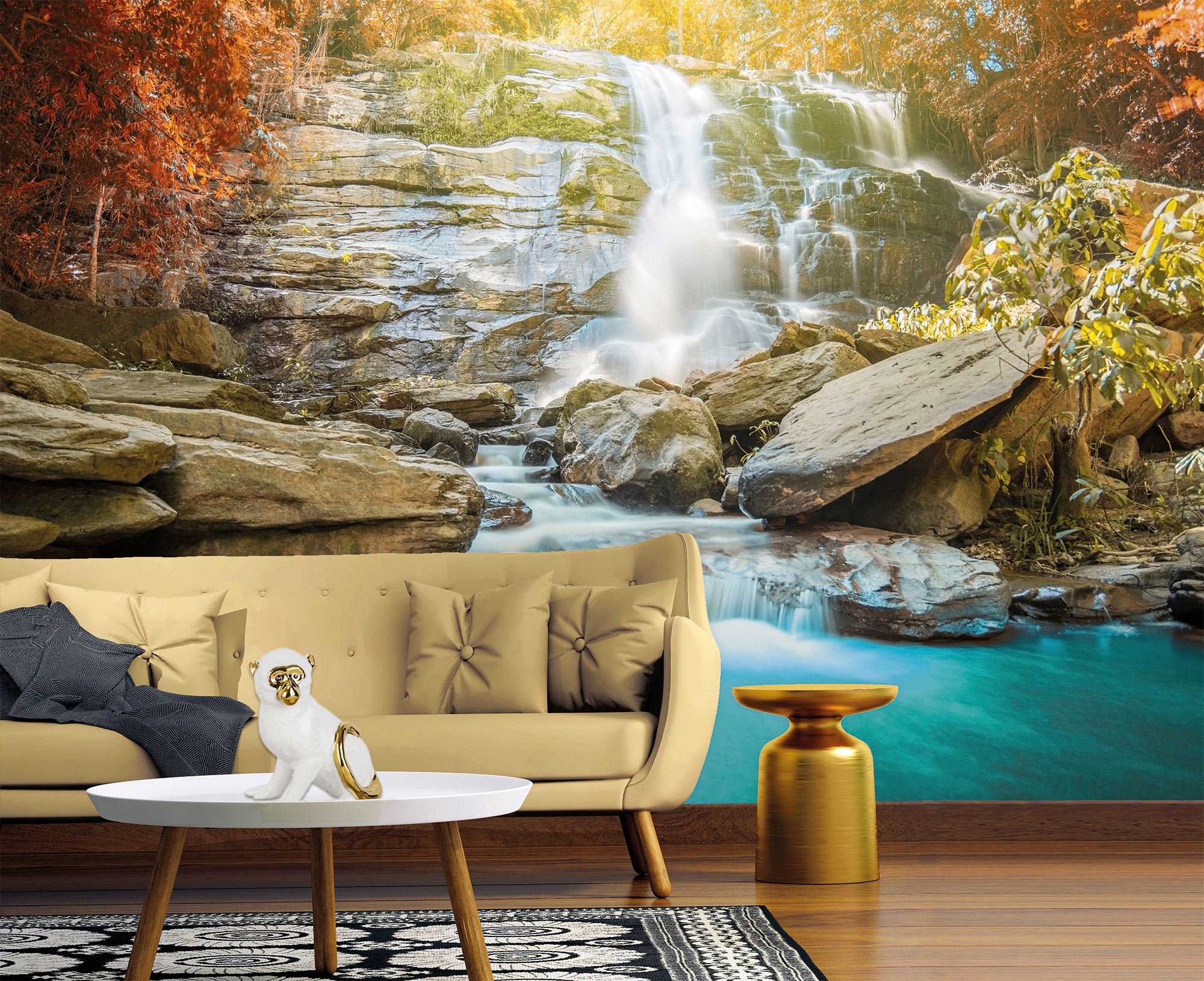 living walls Fototapete »Designwalls Waterfall«, Vlies, Wand, Schräge, Decke