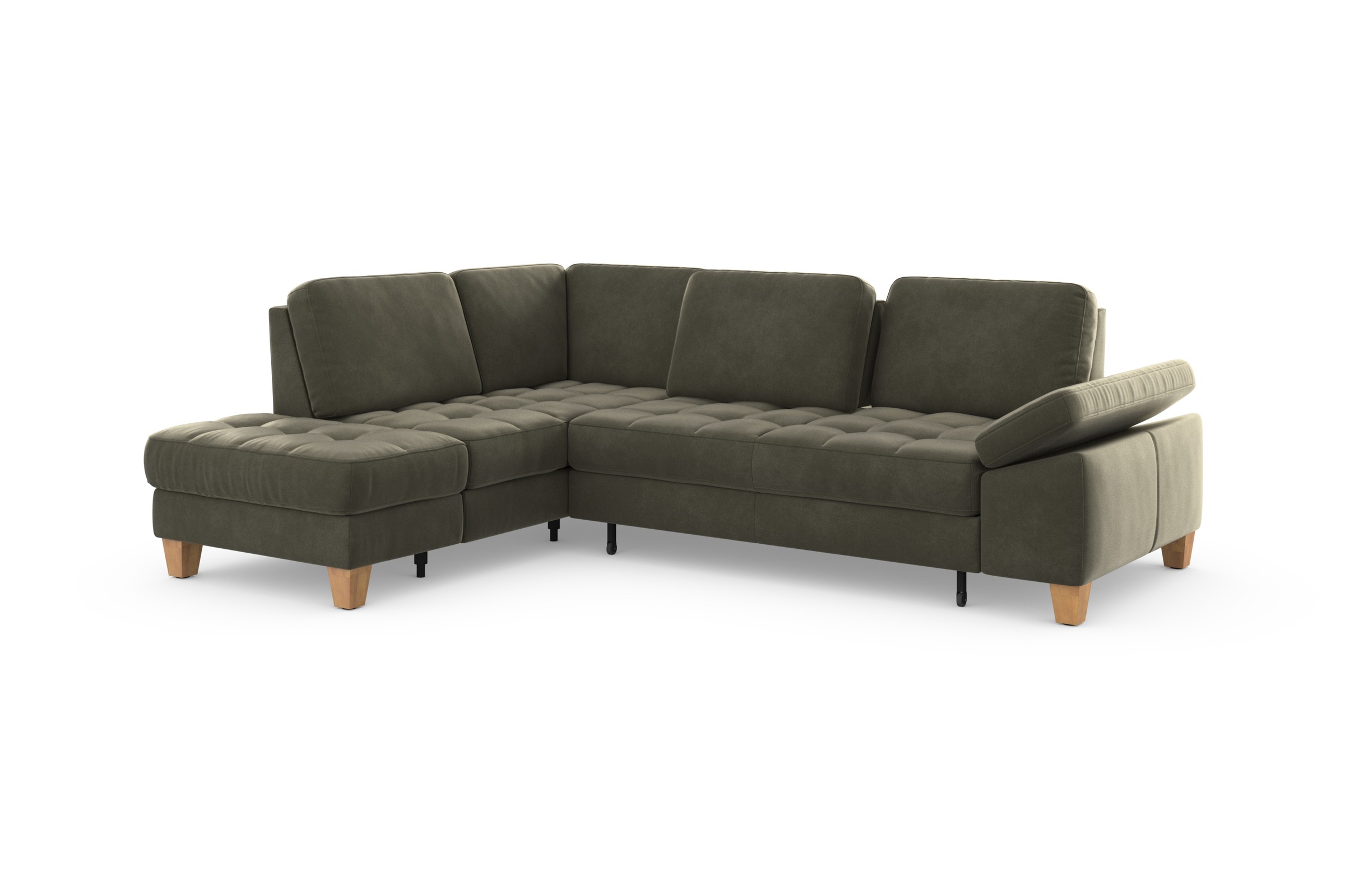 sit&more Ecksofa »Westham L-Form«, mit Ottomane, mit oder ohne Bettfunktion, Bettkasten, Verstellung