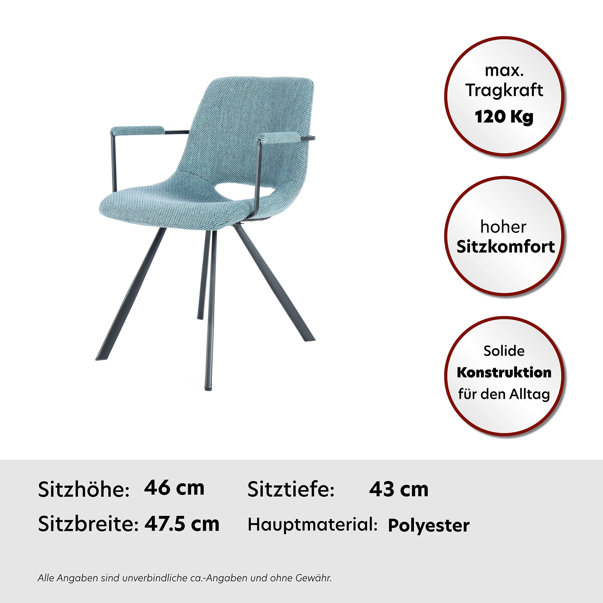 Kayoom Stuhl »Josephine 625 2er-Set, pflegeleicht«, (Set), 2 St., pflegeleicht