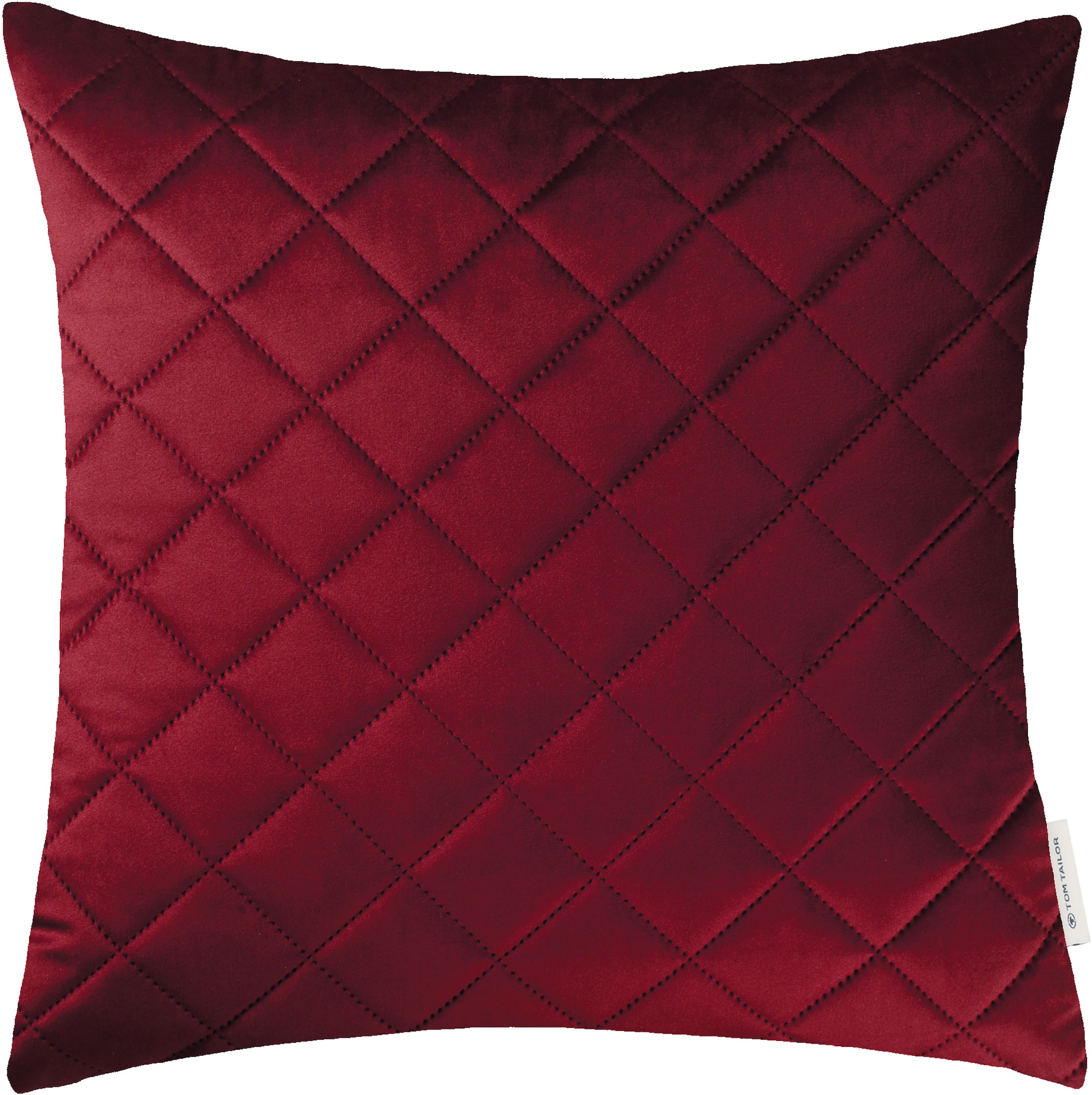 TOM TAILOR HOME Dekokissen »FrenchVelvet Quilt«, Kissenhülle ohne Füllung, günstig online kaufen