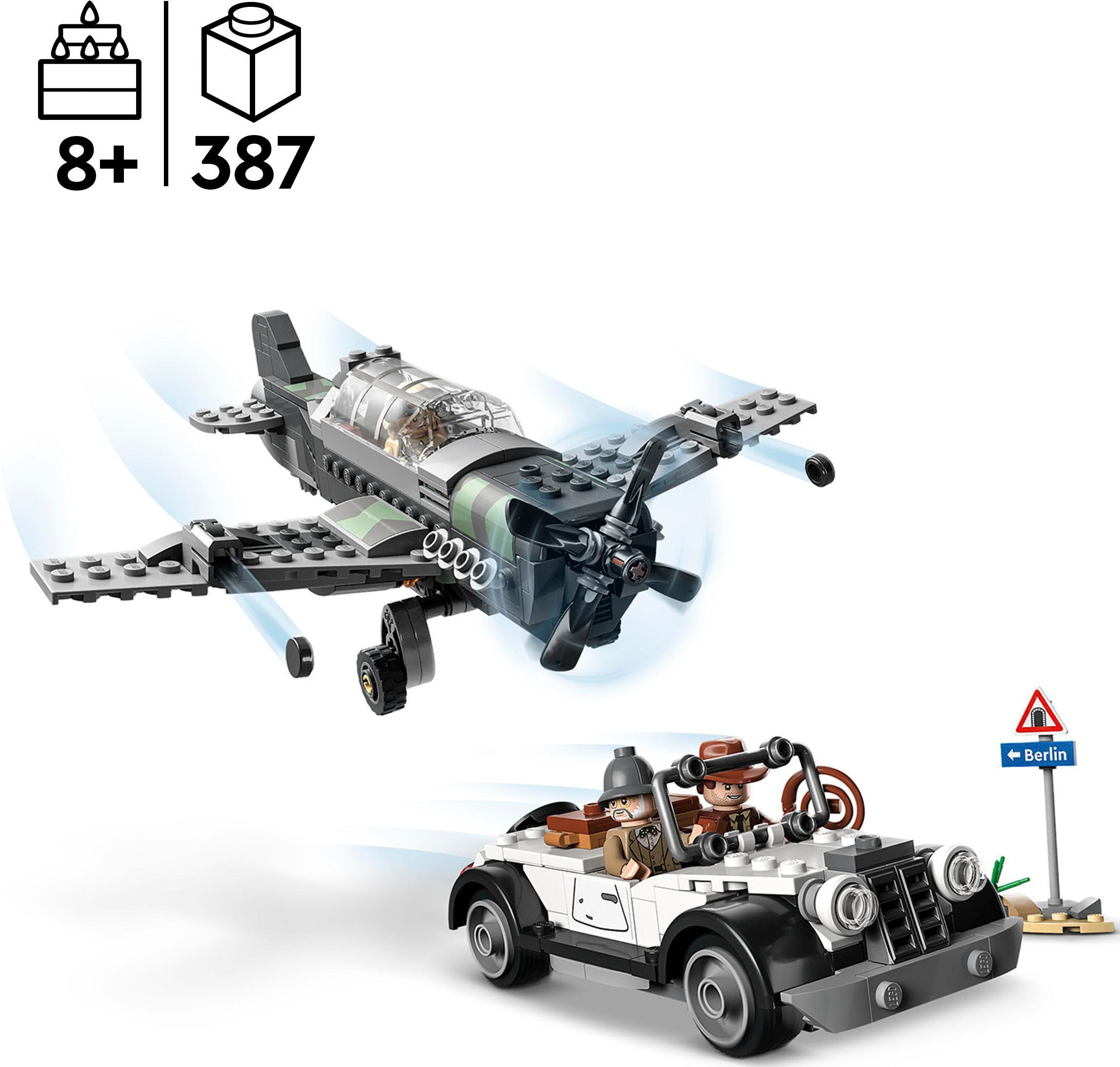 LEGO® Konstruktionsspielsteine »Flucht vor dem Jagdflugzeug (77012), LEGO® Indiana Jones«, (387 St.), Made in Europe