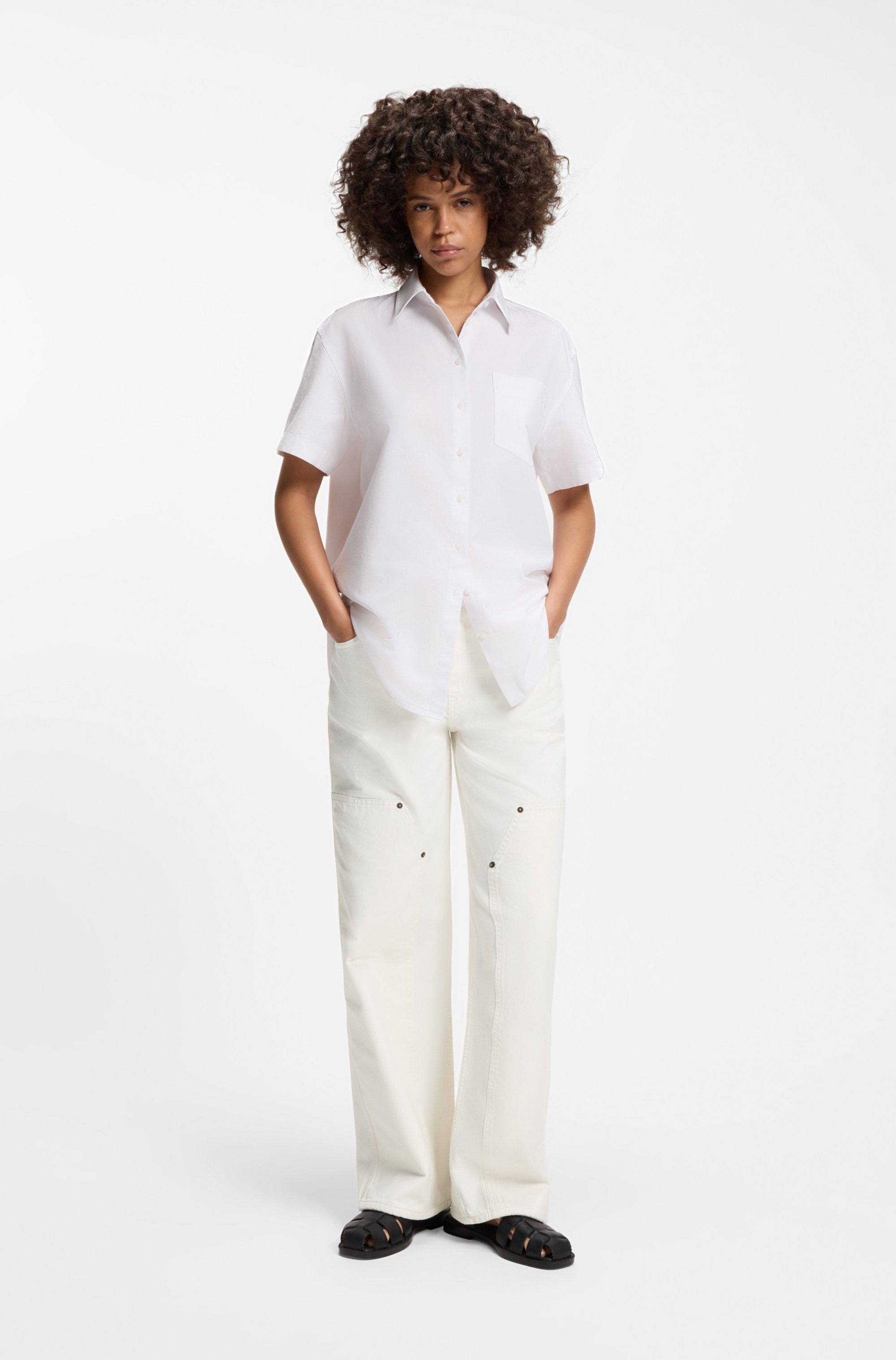 HUGO Weite Jeans »Gamala« Mid Rise, Baggy