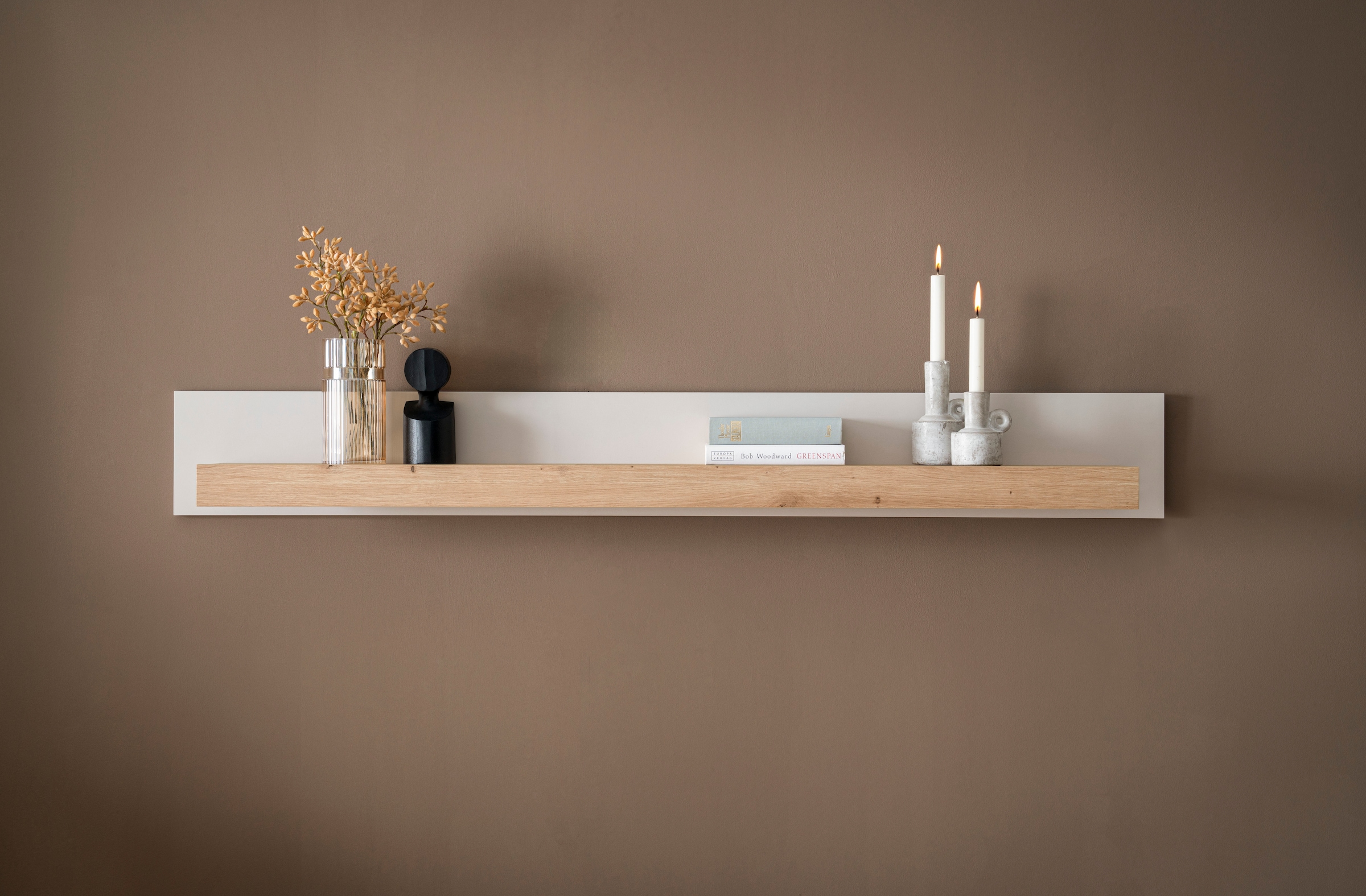 Home affaire Wandboard »Sonora, modernes Wandregal, Wandhalter mit Ablagefläche, 159 cm breit« vielseitig einsetzbares Hängeregal, in zwei Größen verfügbar