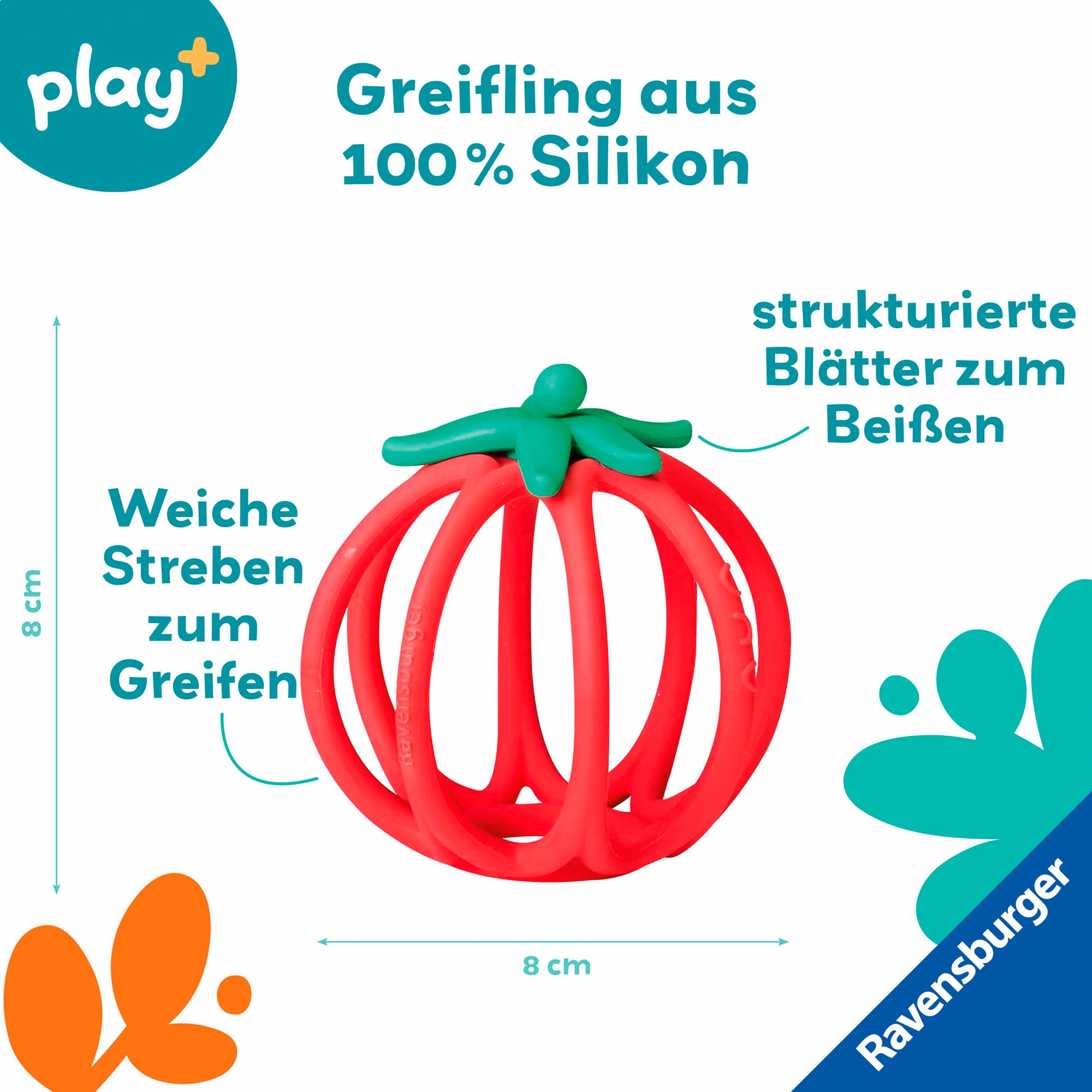 Ravensburger Greifling »Play+, Kuller-Greifling, Tomate«