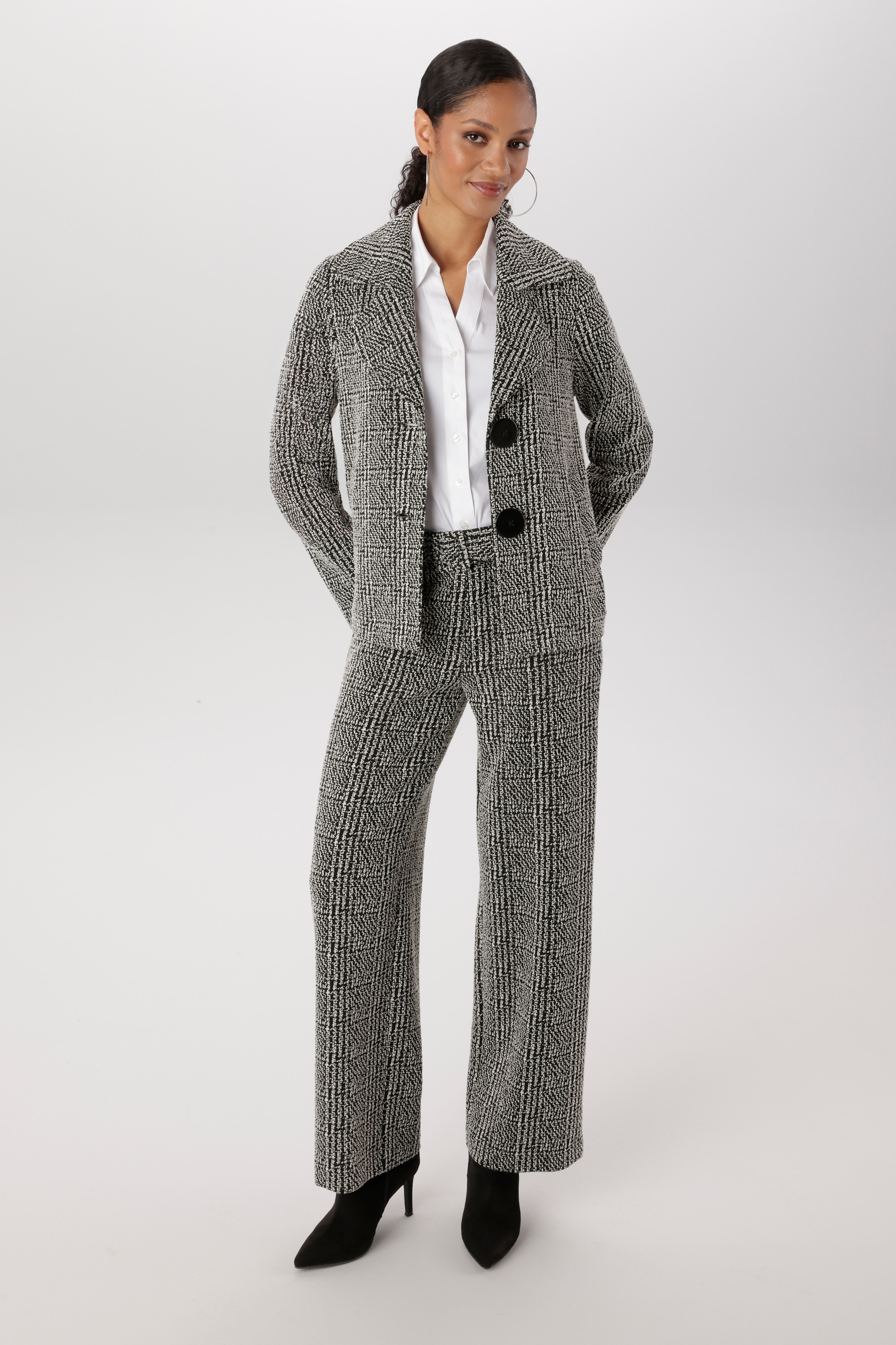 Aniston SELECTED Schlupfhose  mit Gürtel im gleichen Karomuster-Design - NEUE KOLLEKTION