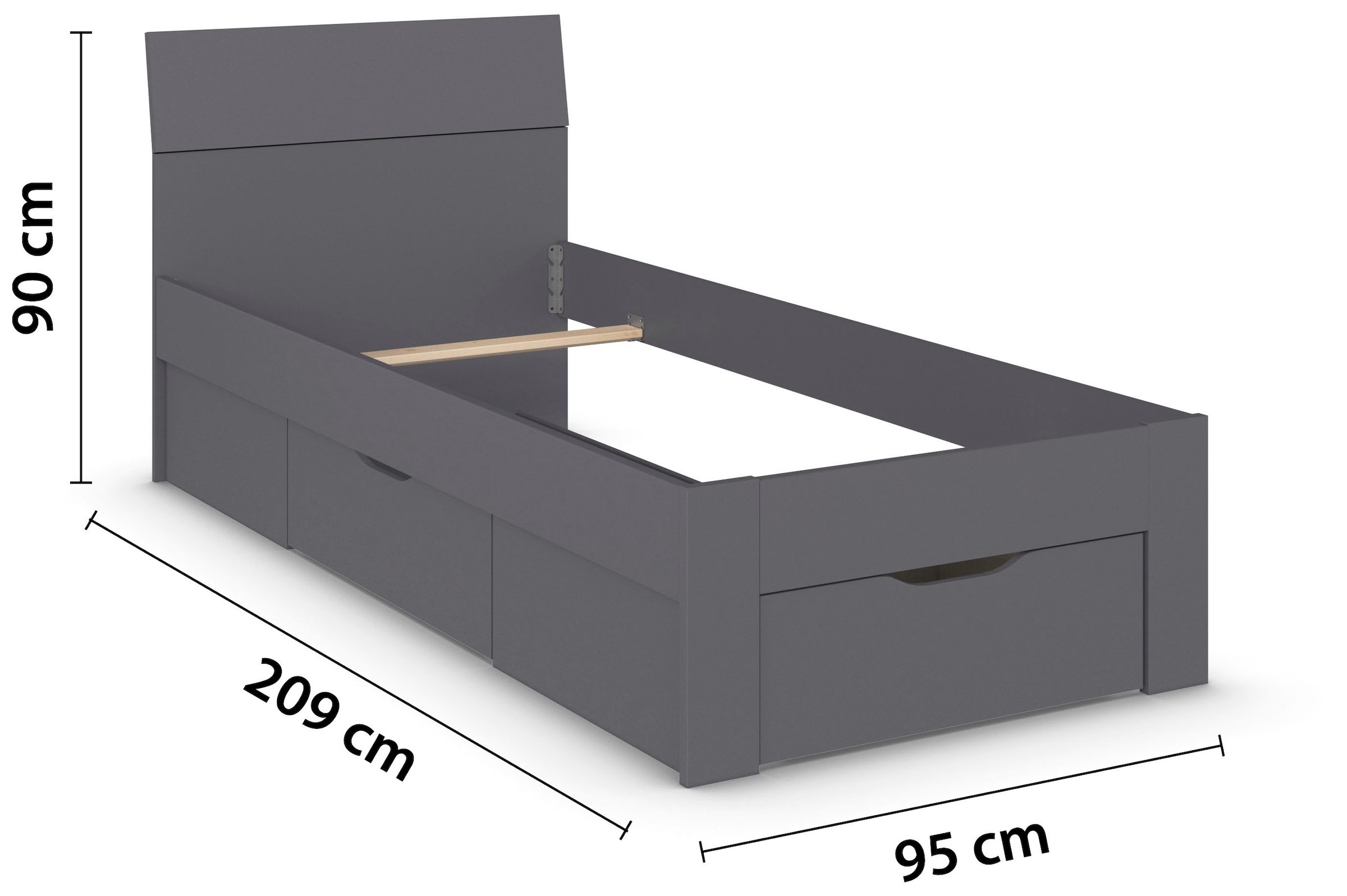 rauch Bett »Einzelbett Doppelbett Stauraum FLEXX Breiten 90/140/180 cm« Einzelbett Doppelbett Stauraum FLEXX Breiten 90/140/180 cm