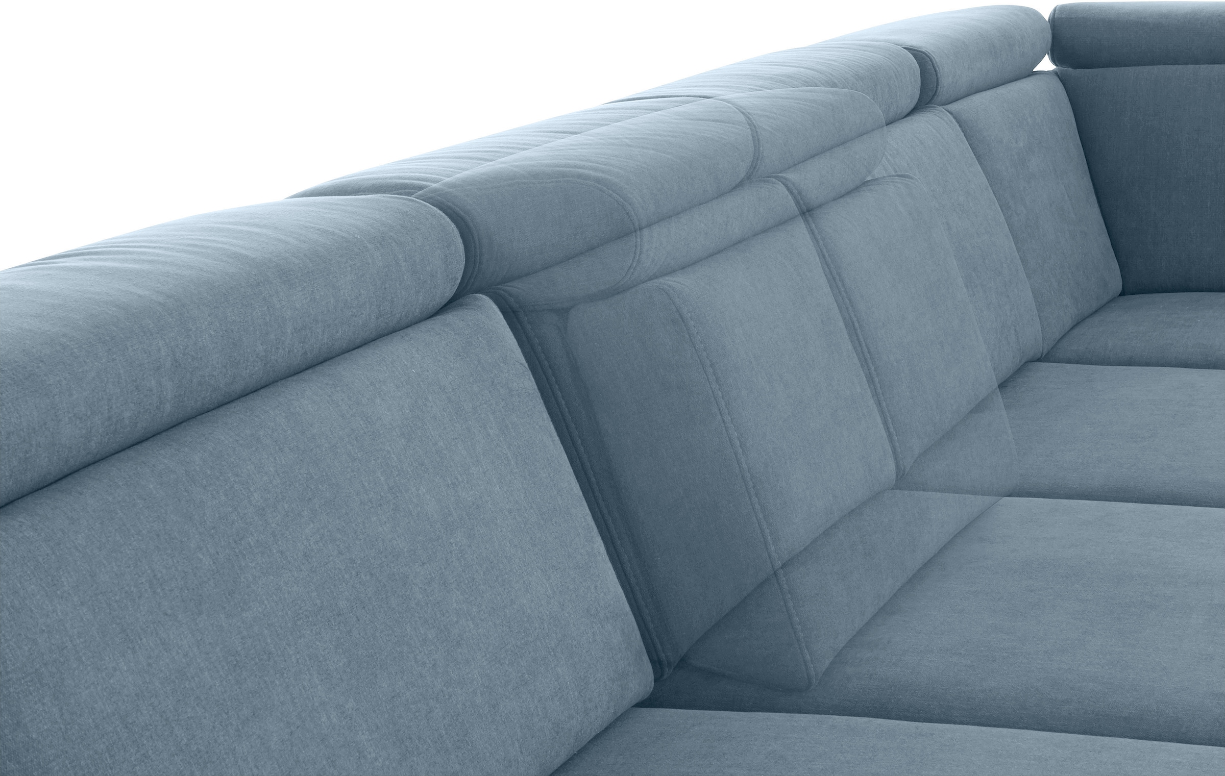 sit&more Wohnlandschaft »Brisbane U-Form«, Fußhöhe 12 cm, inklusive Sitztiefen-, Armteil- und Kopfteilverstellung