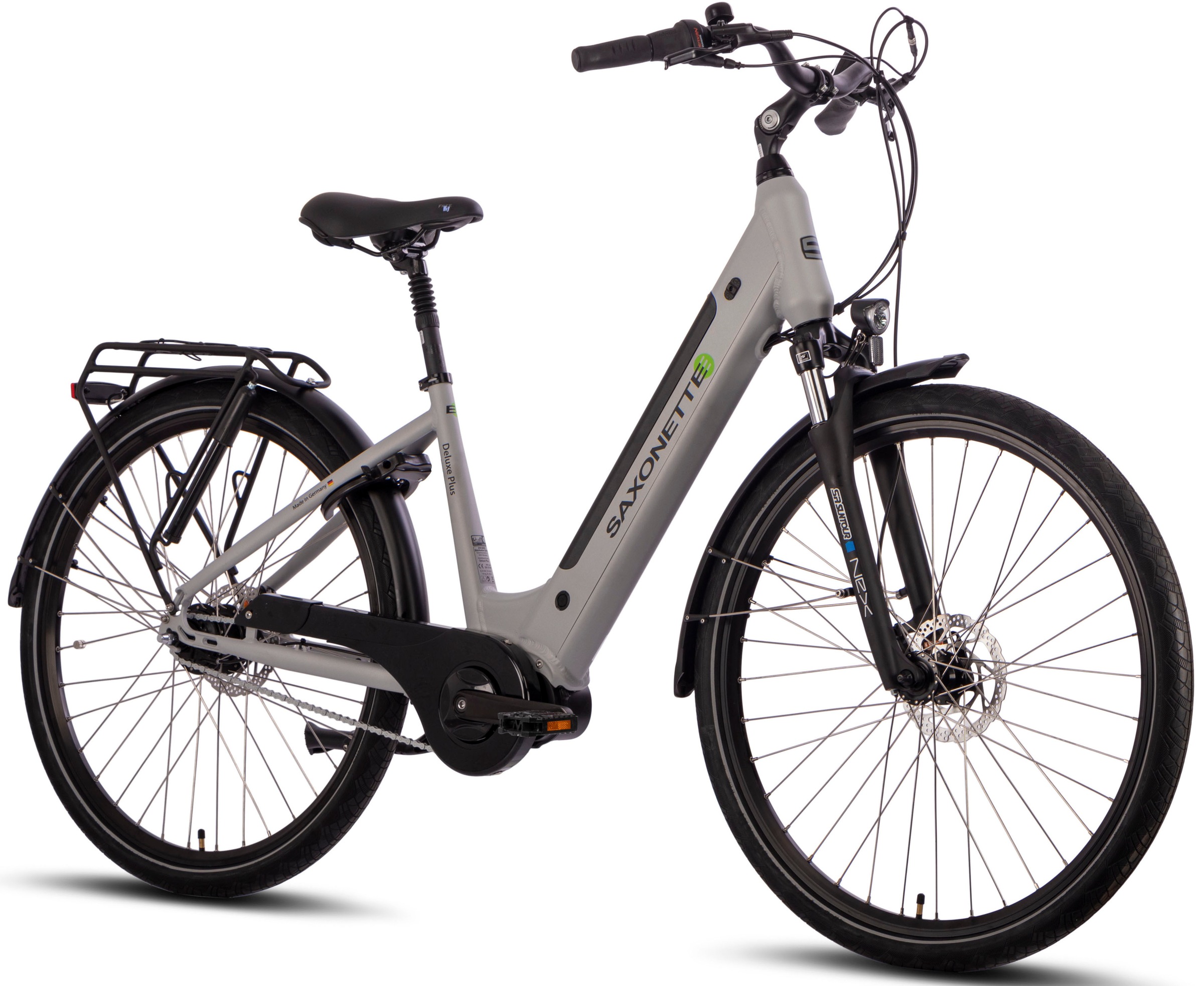 SAXONETTE E-Bike »Saxonette Deluxe Plus«, 7 Gang, Shimano, Nexus, Mittelmotor 250 W, Pedelec, Elektrofahrrad für Damen u. Herren