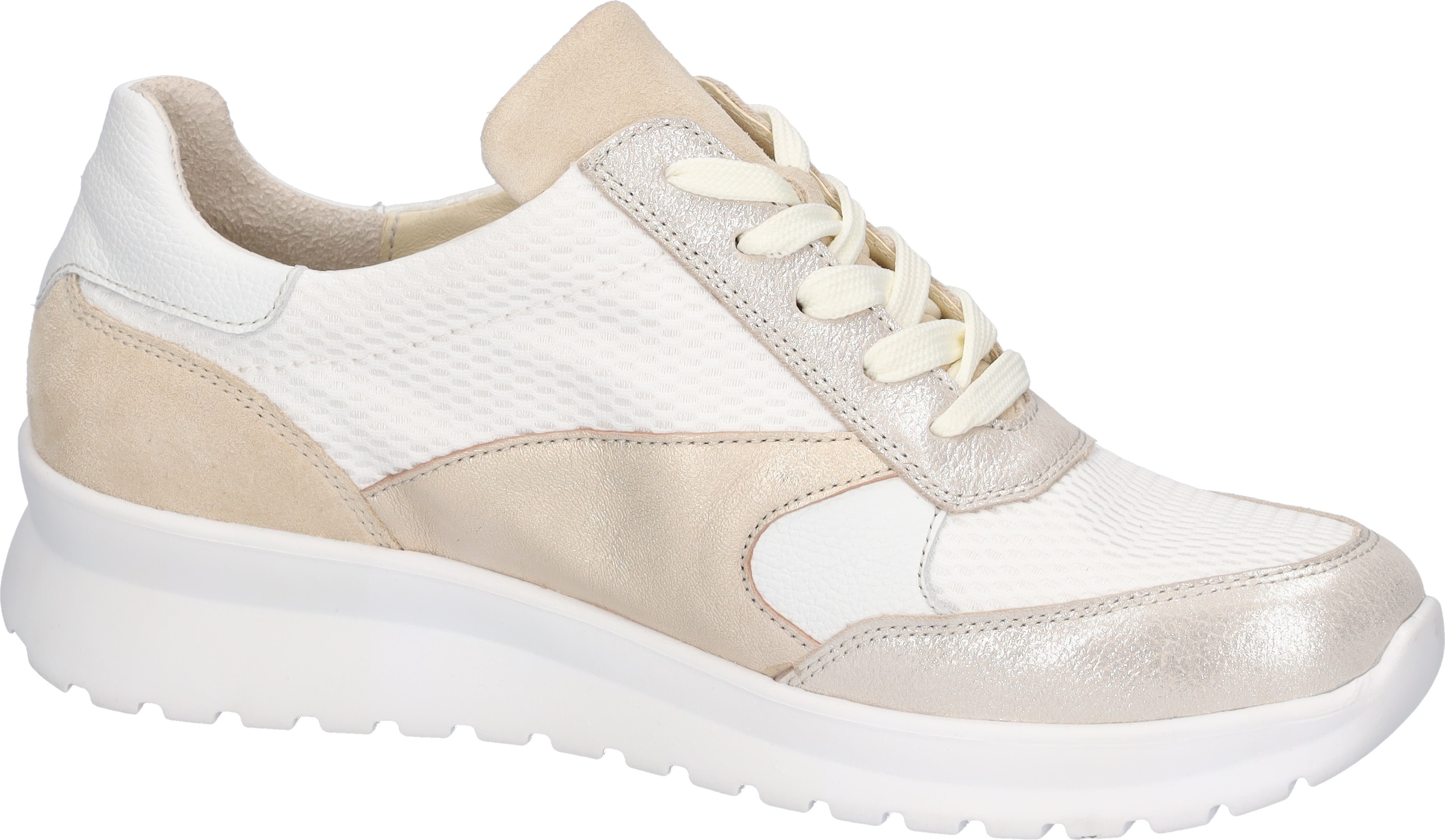 Waldläufer Sneaker »K-SUNNY«  Schnürschuh, Komfortschuh mit seitlichem Reißverschlus, K-Weite